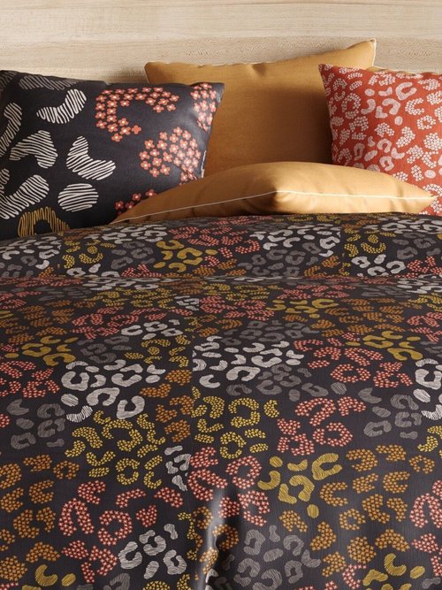 Parure de lit couette 2 personnes Onalia Marron OO-4481000503 DE1