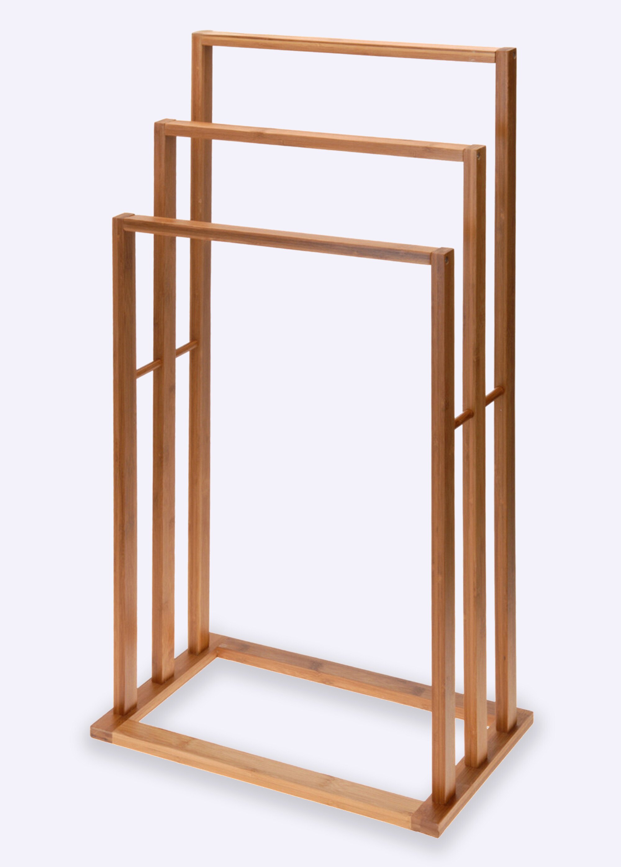 Porte serviettes 3 niveaux en bambou