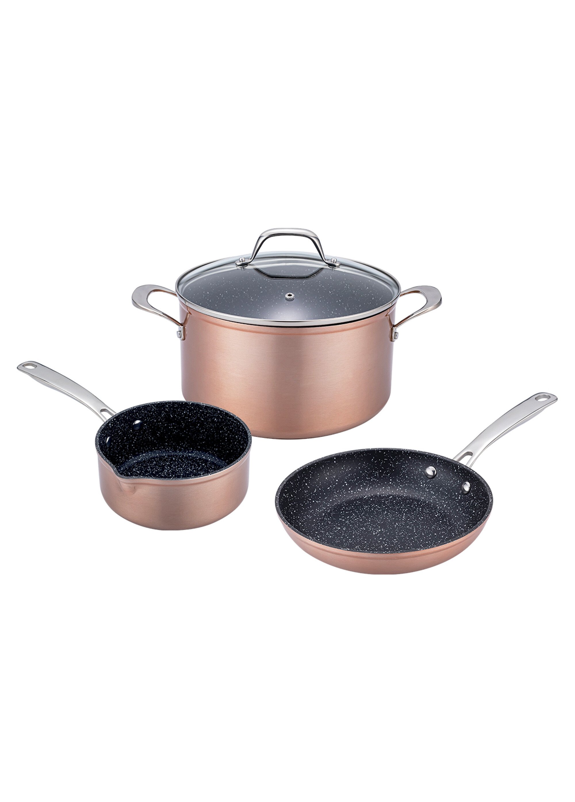Set 4 pièces 24cm céramique Héritage, cuivré