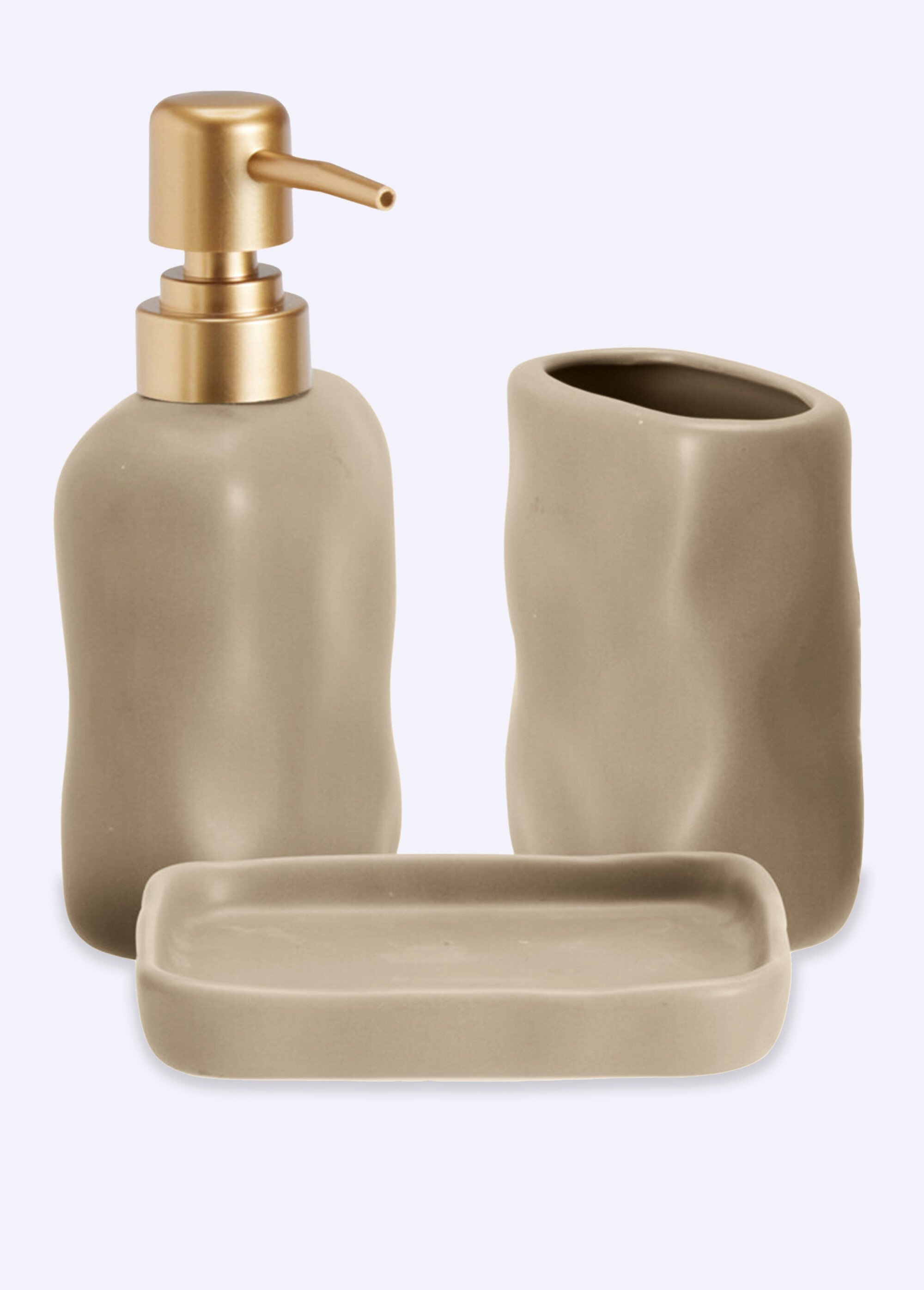 Set salle de bain 3 pièces en céramique Beige KP-793000150 FA1