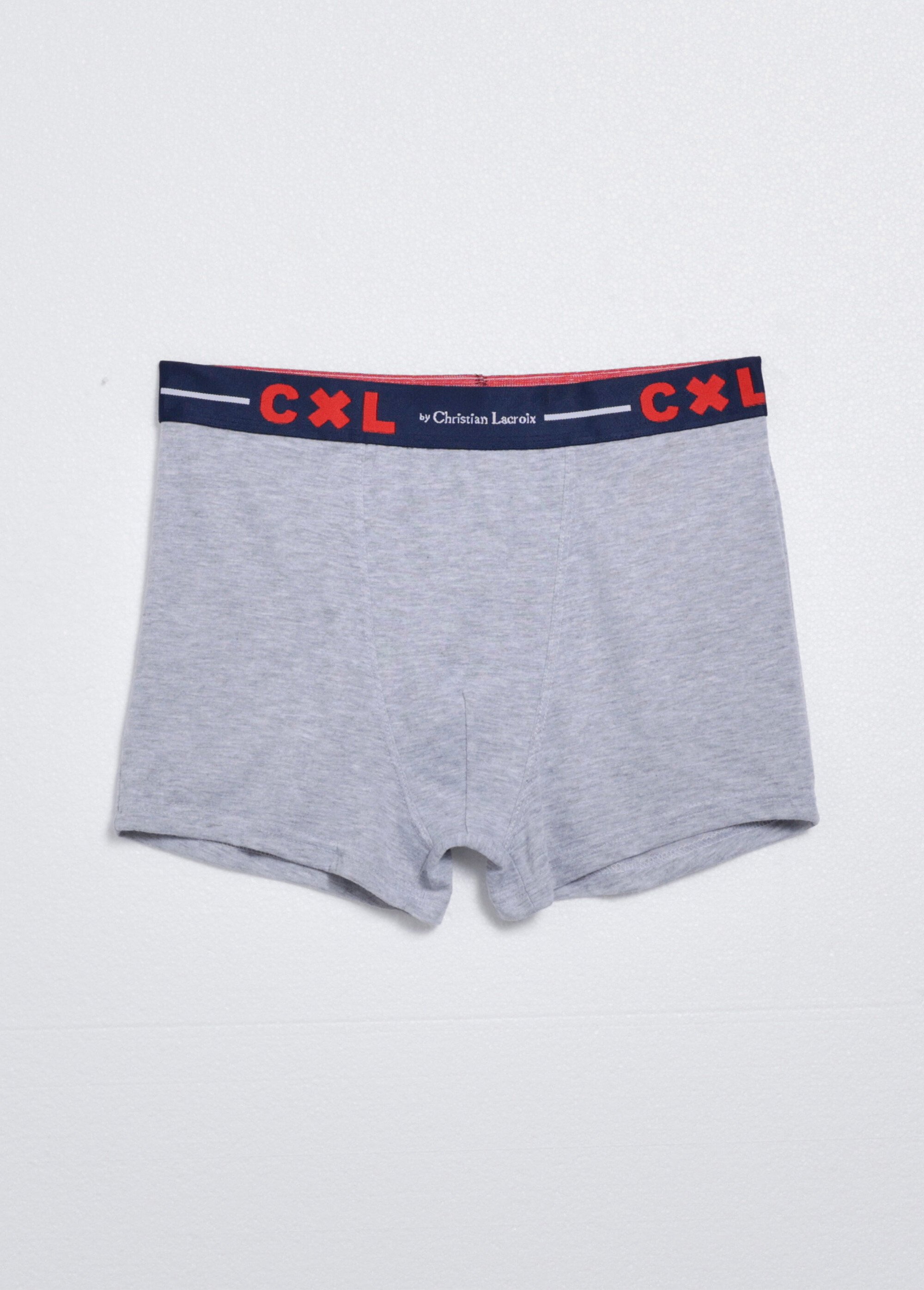 Boxer ceinture élastiqué, coton mélangé
