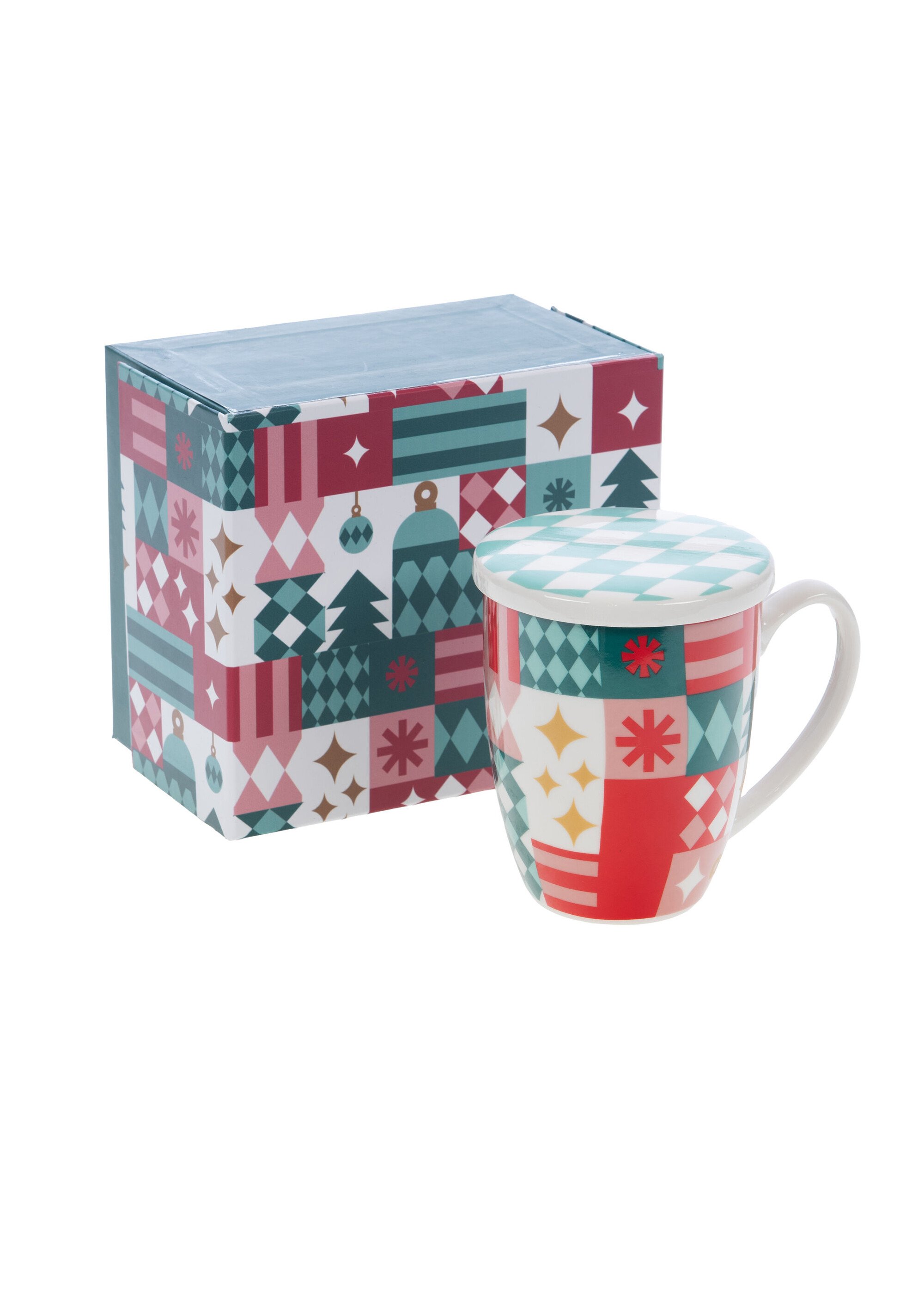 Coffret mug Noël avec filtre + couvercle