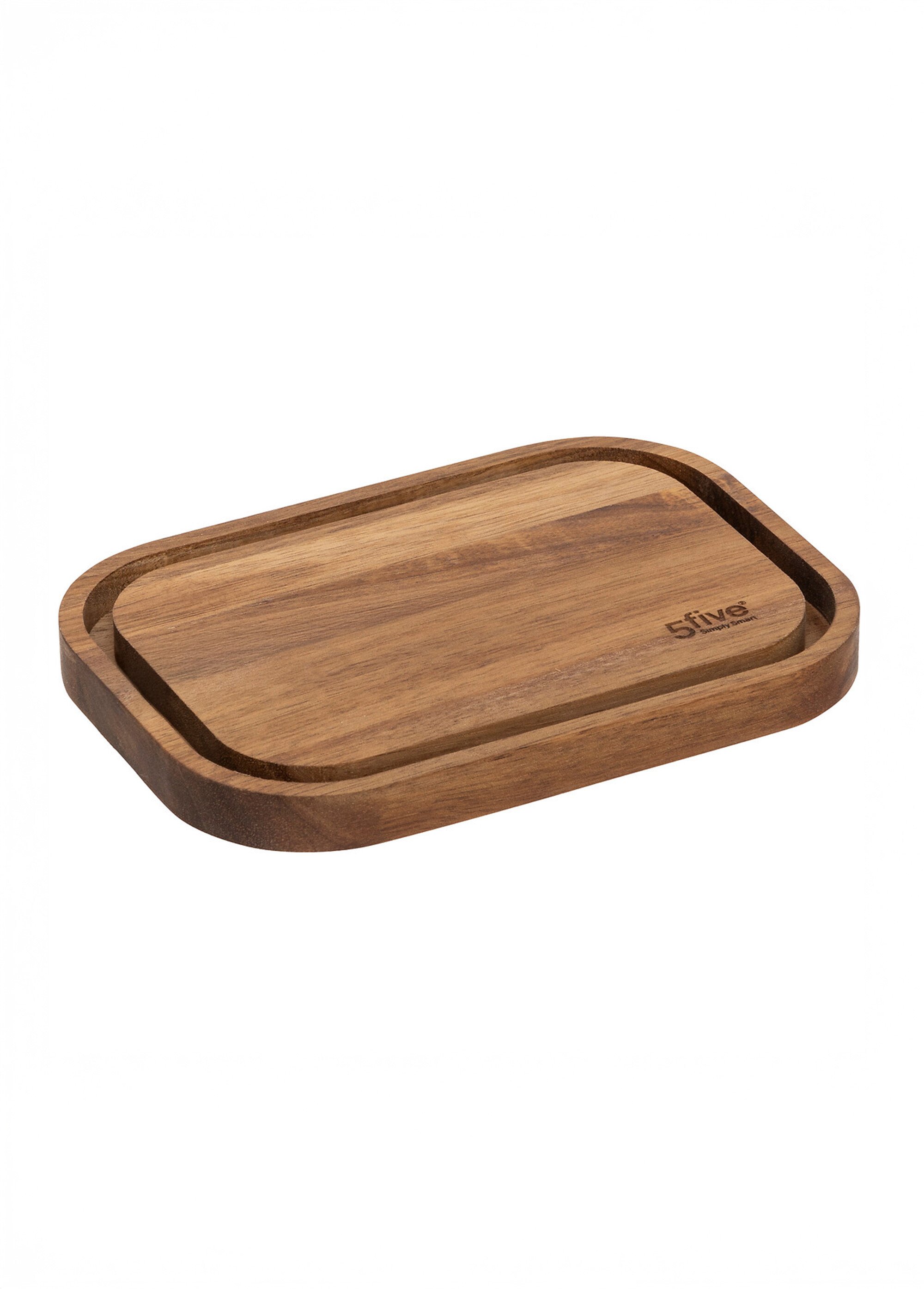 Beurrier en verre avec socle acacia Marron JJA-203080 DE1