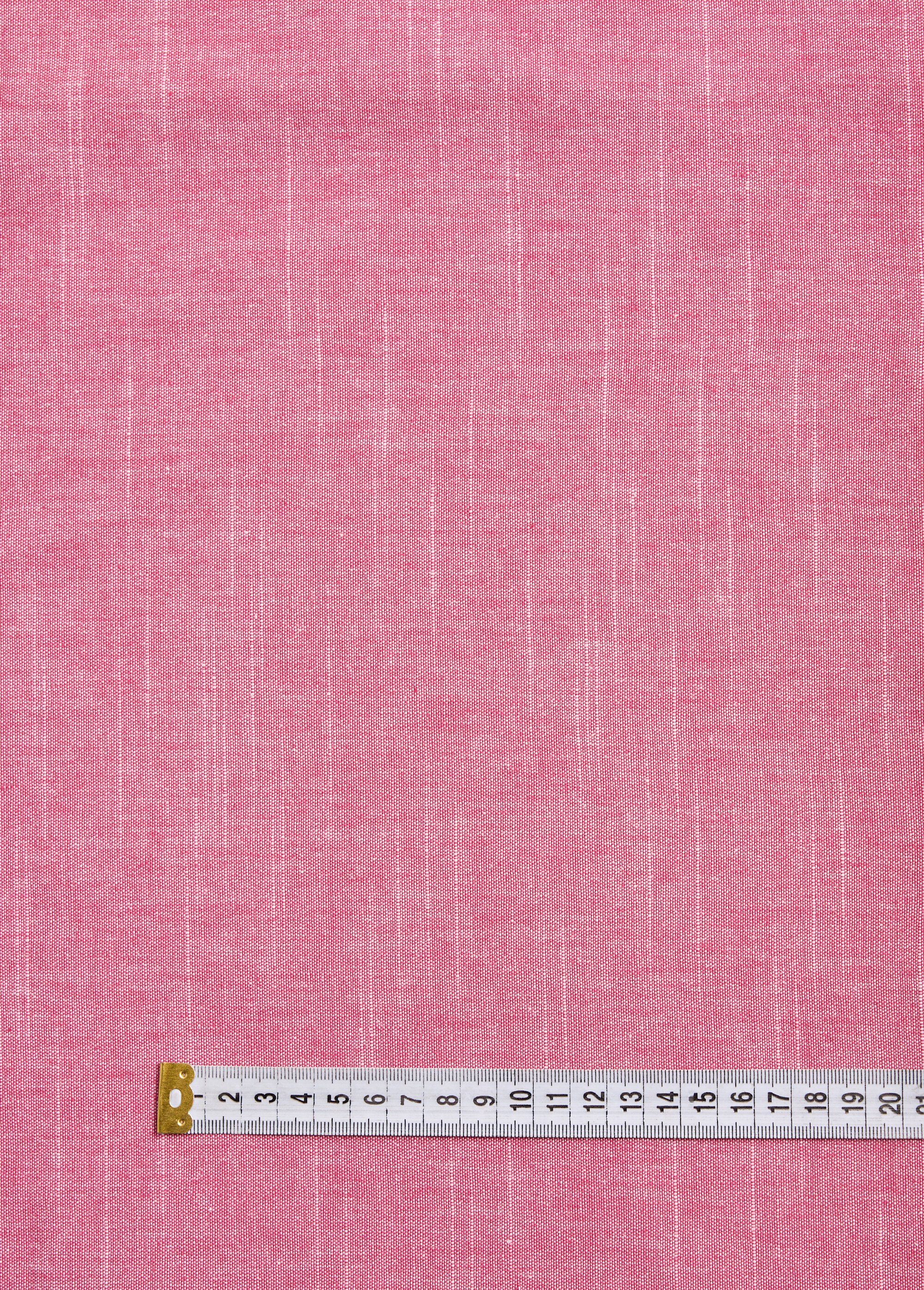 Coupon tissu ameublement chambray coton ROSE COT147382-12 DE1