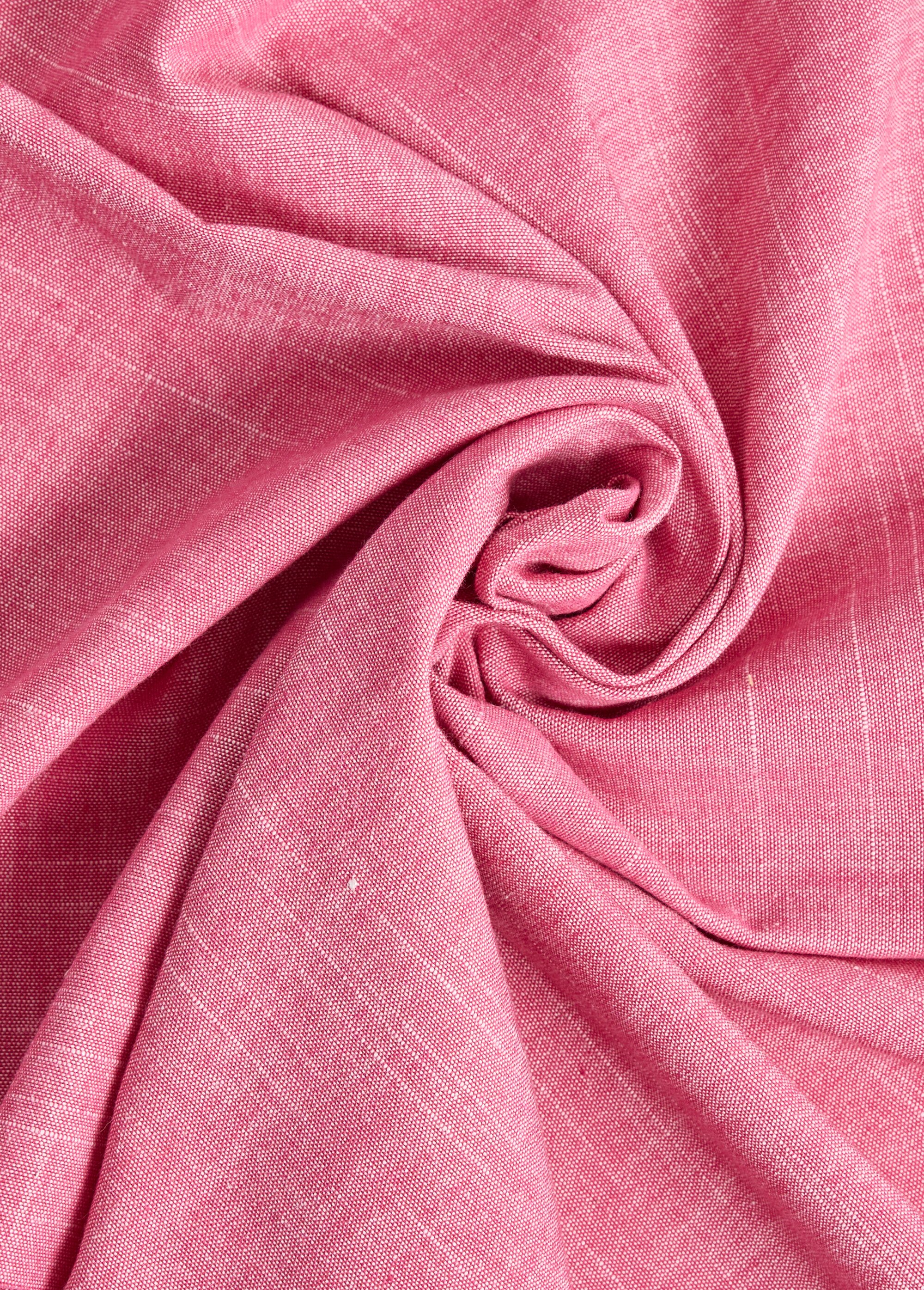 Coupon tissu ameublement chambray coton