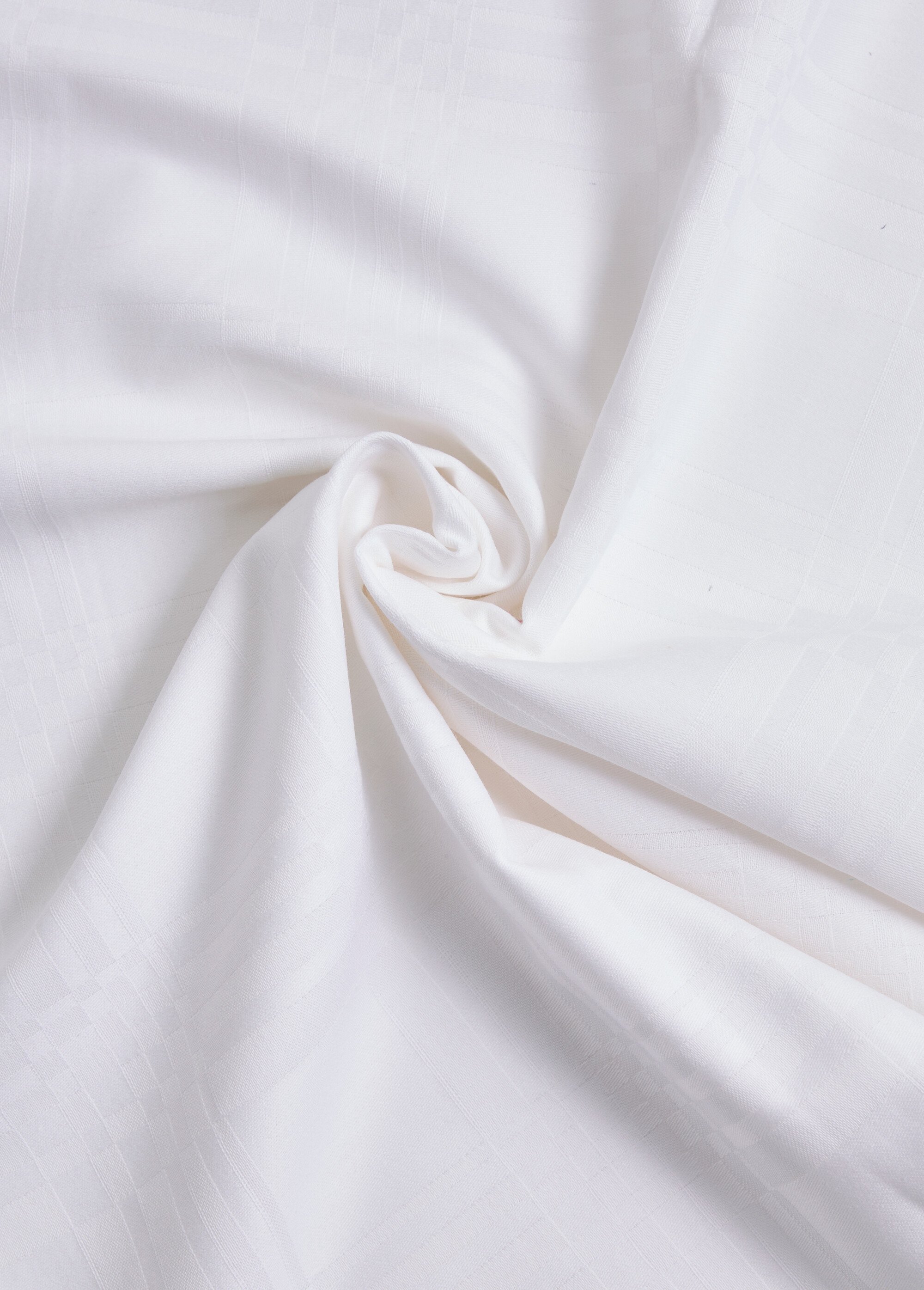 Coupon tissu ameublement, damas clair BLANC LISSE COT147382-11 FA1