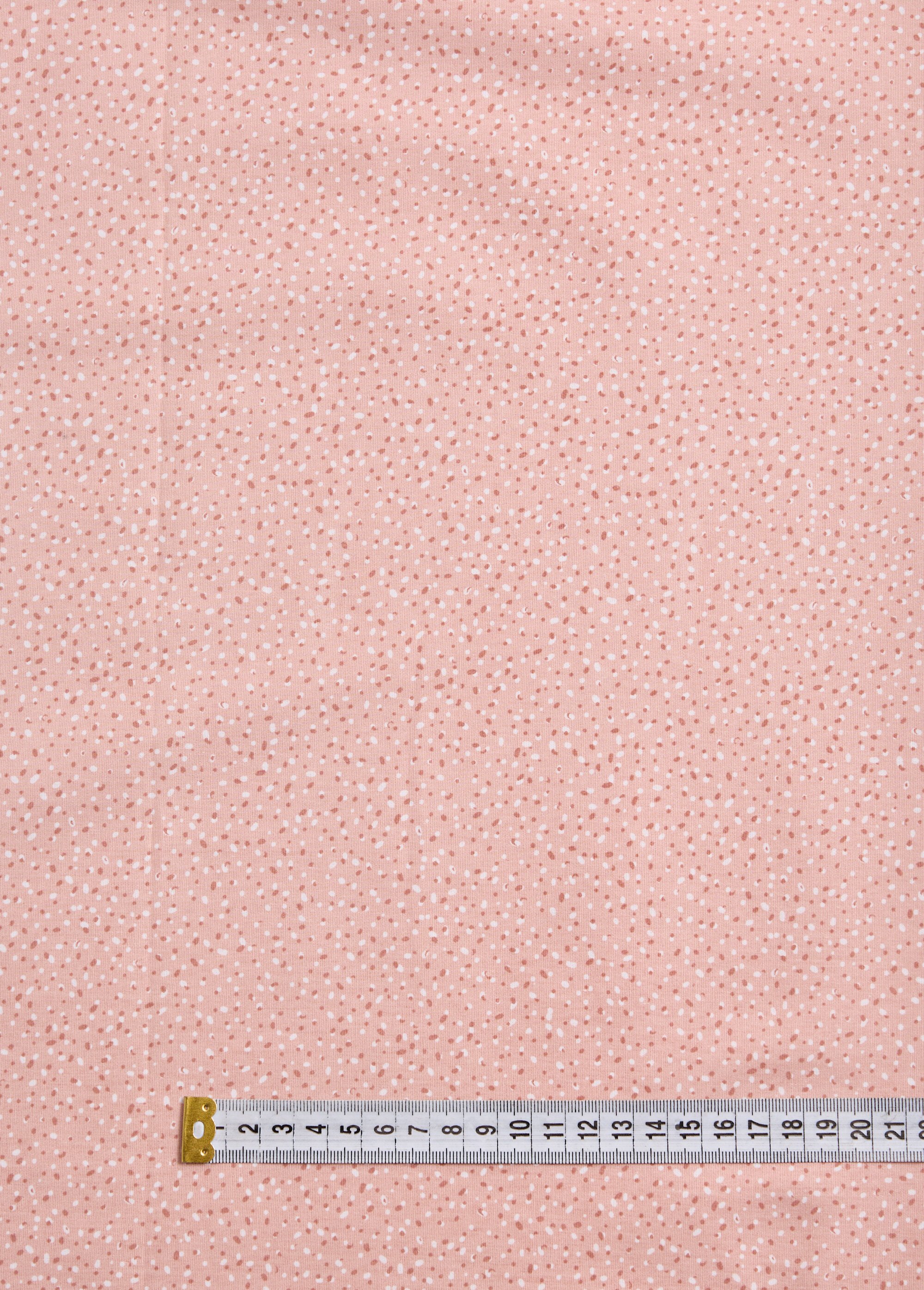 Coupon tissu coton, motif confettis ROSE COT96829-10 DE1
