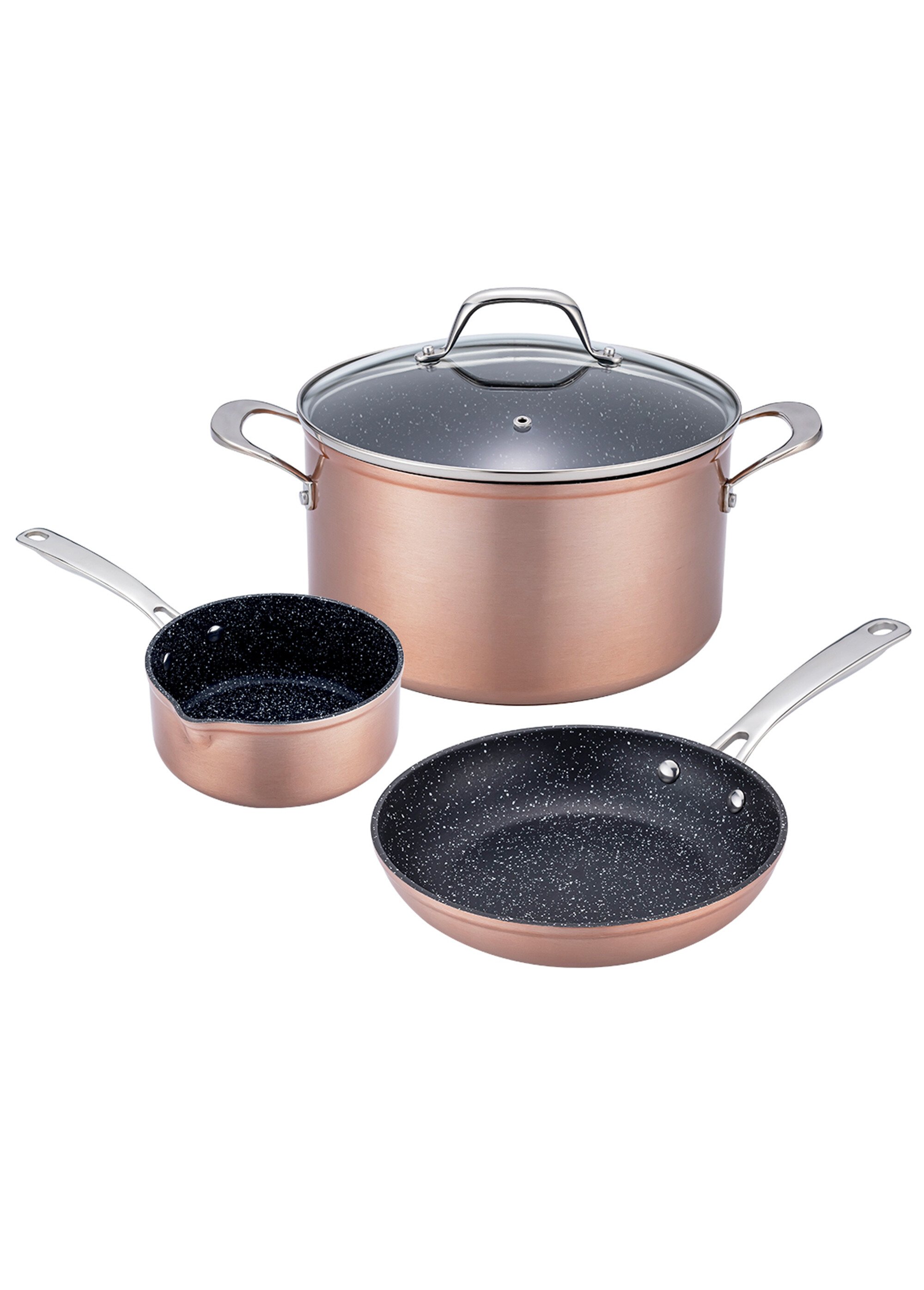 Set 4 pièces 28cm céramique Héritage, cuivré