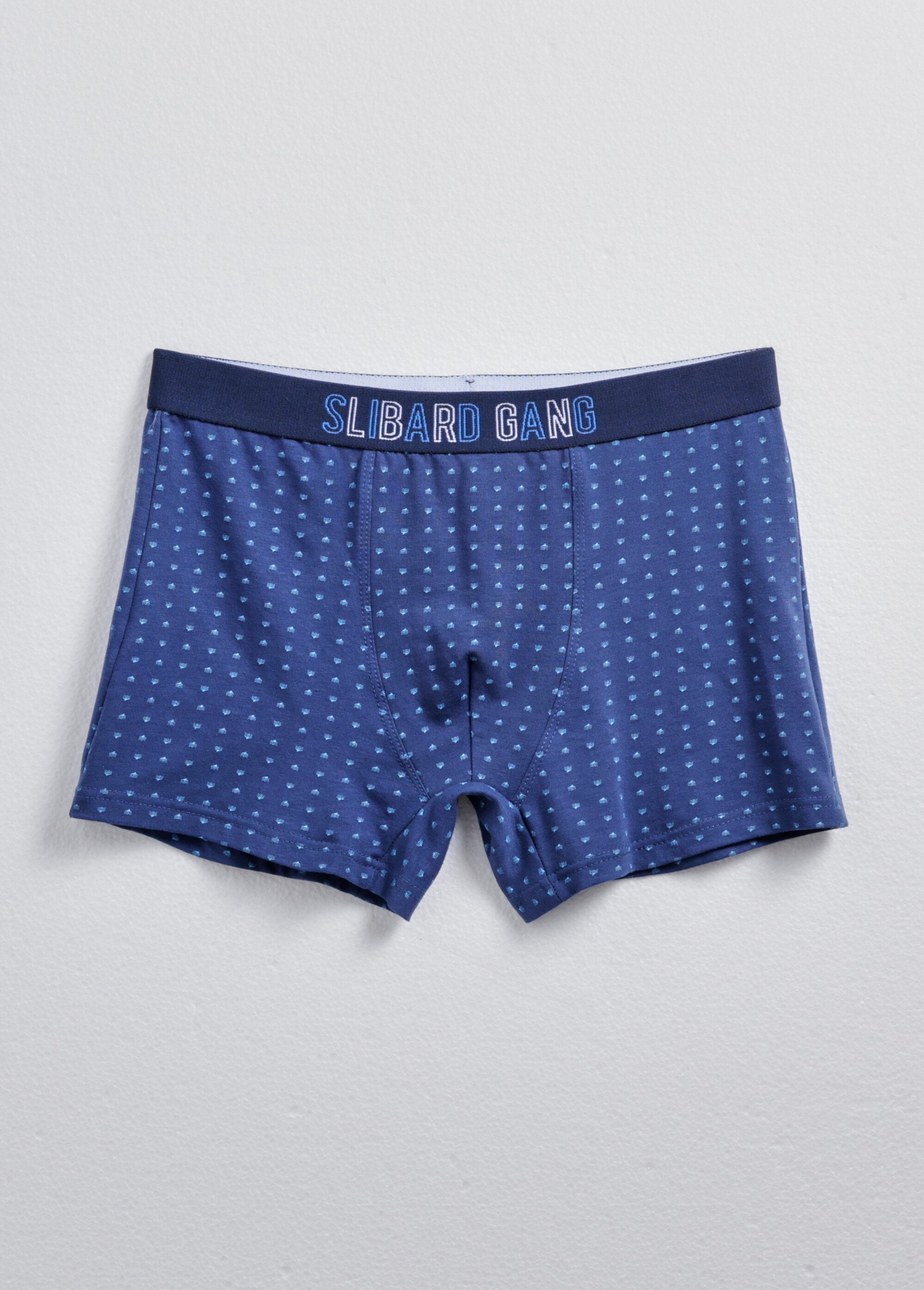 Boxers fantaisie assortis unis et pois