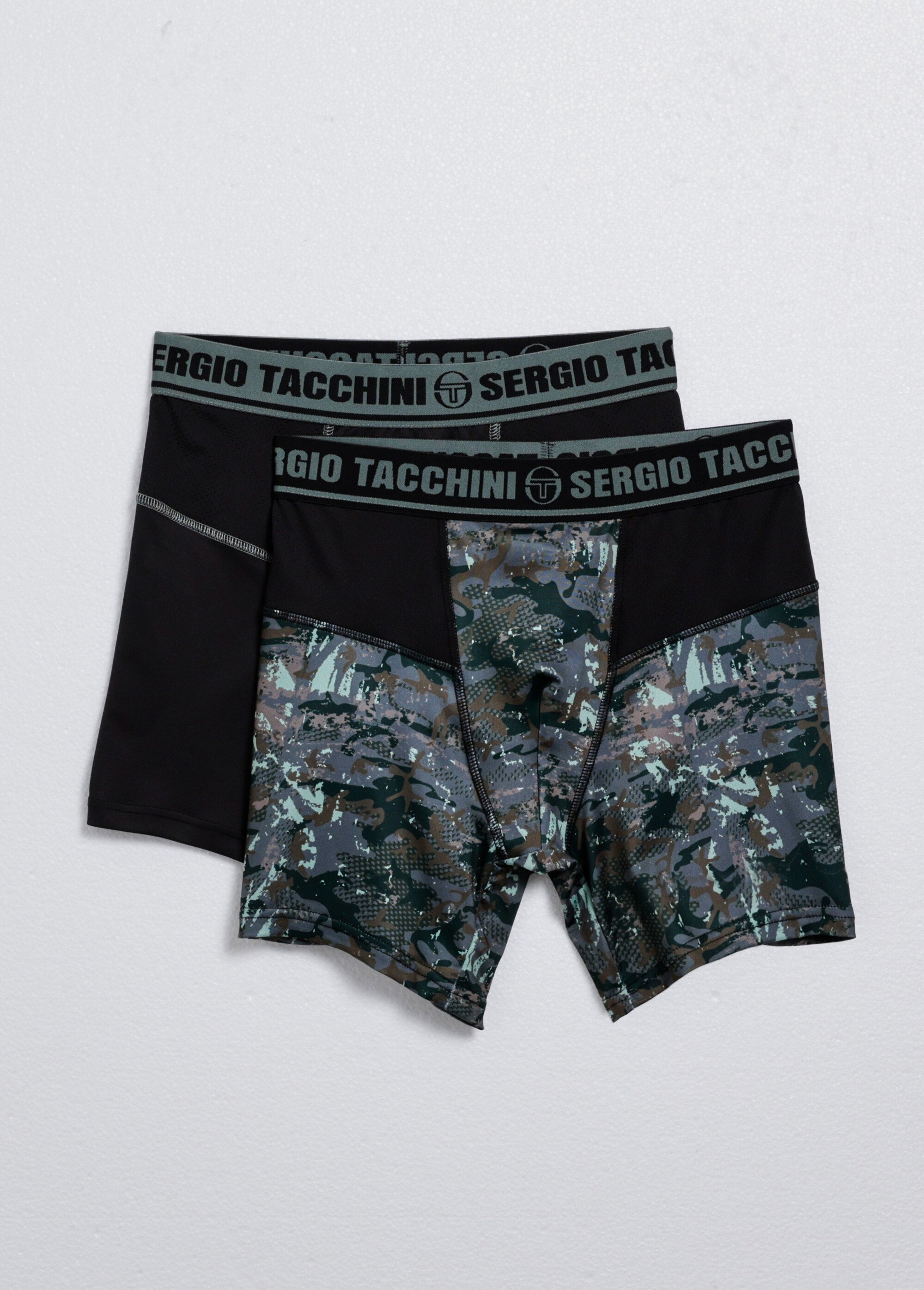 Boxers coutures apparentes, camouflage