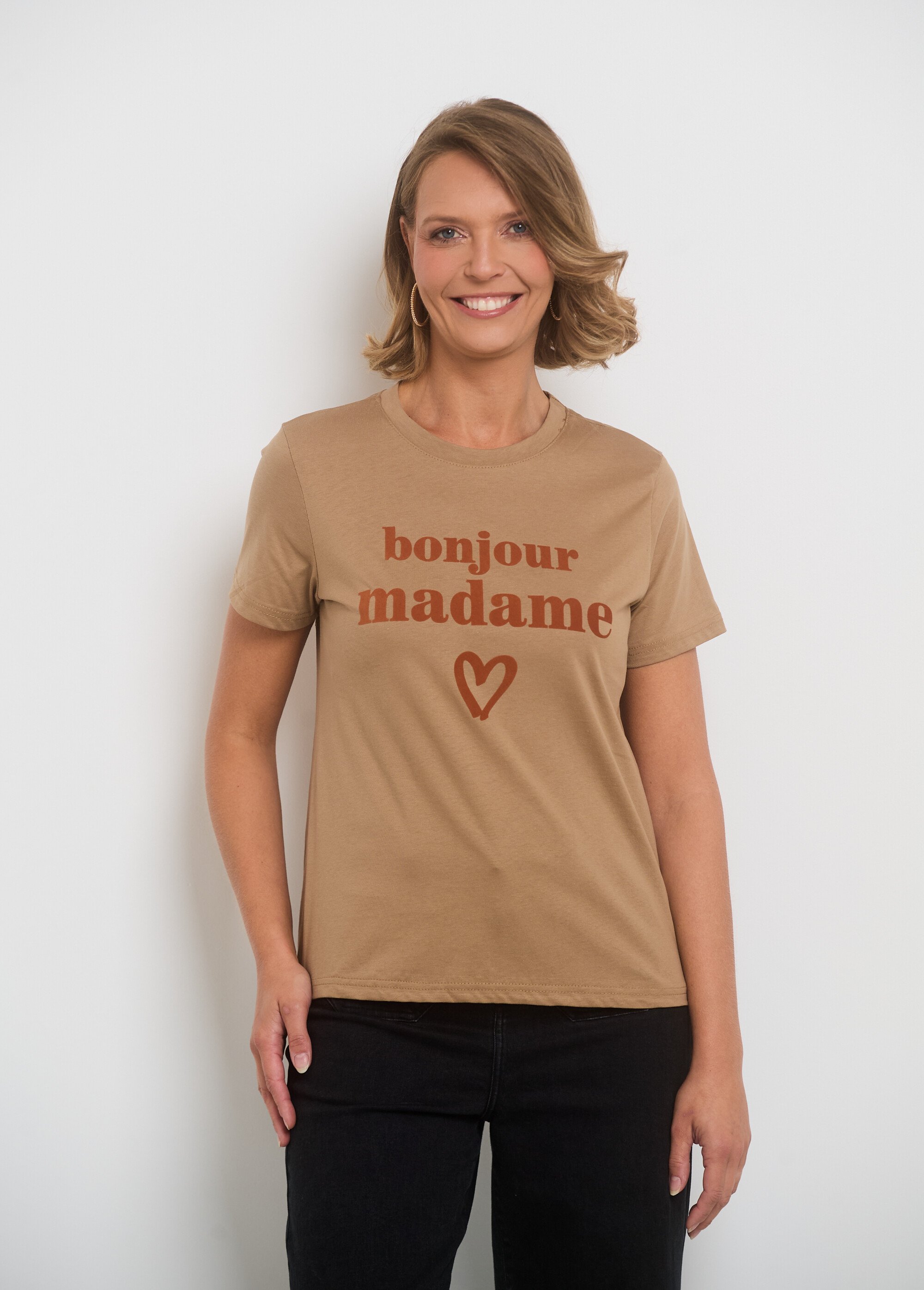 T-shirt manches courtes message "Madame"