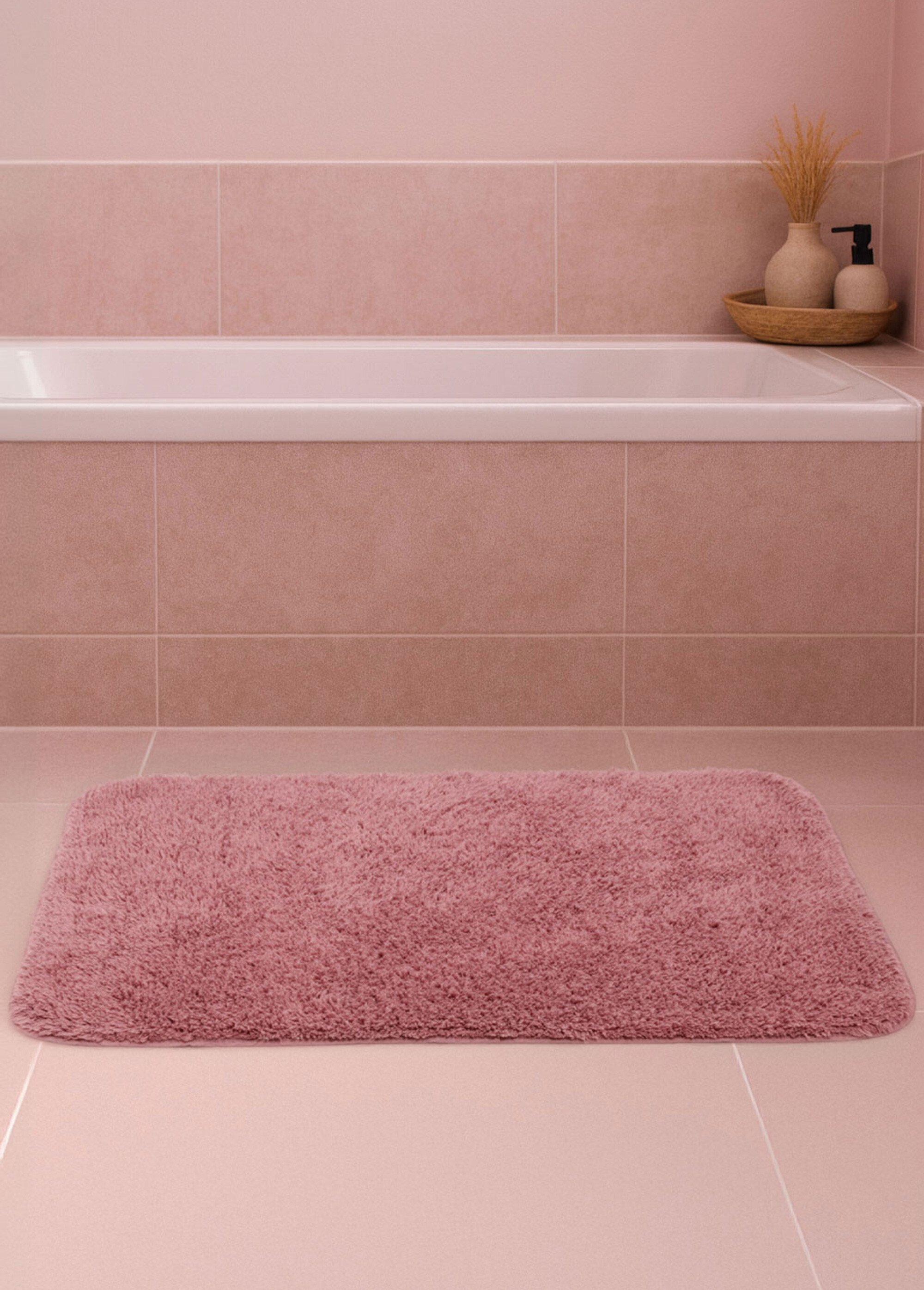 Tapis de salle de bain mèches courtes Violet KP-A35150630 SI1