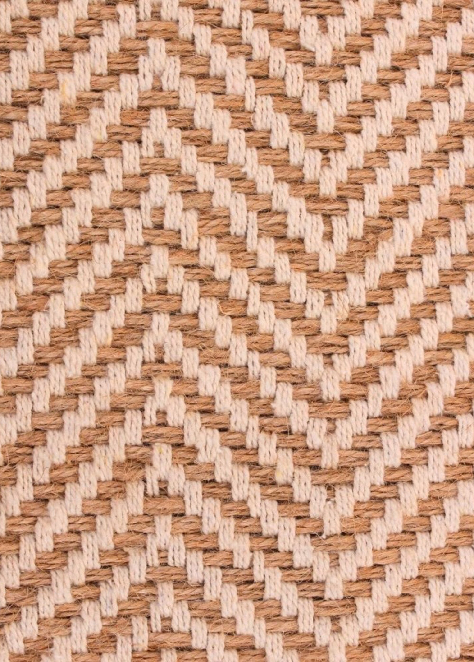 Tapis lirette à motif chevrons 90x60cm Beige NOR-13061 DE2