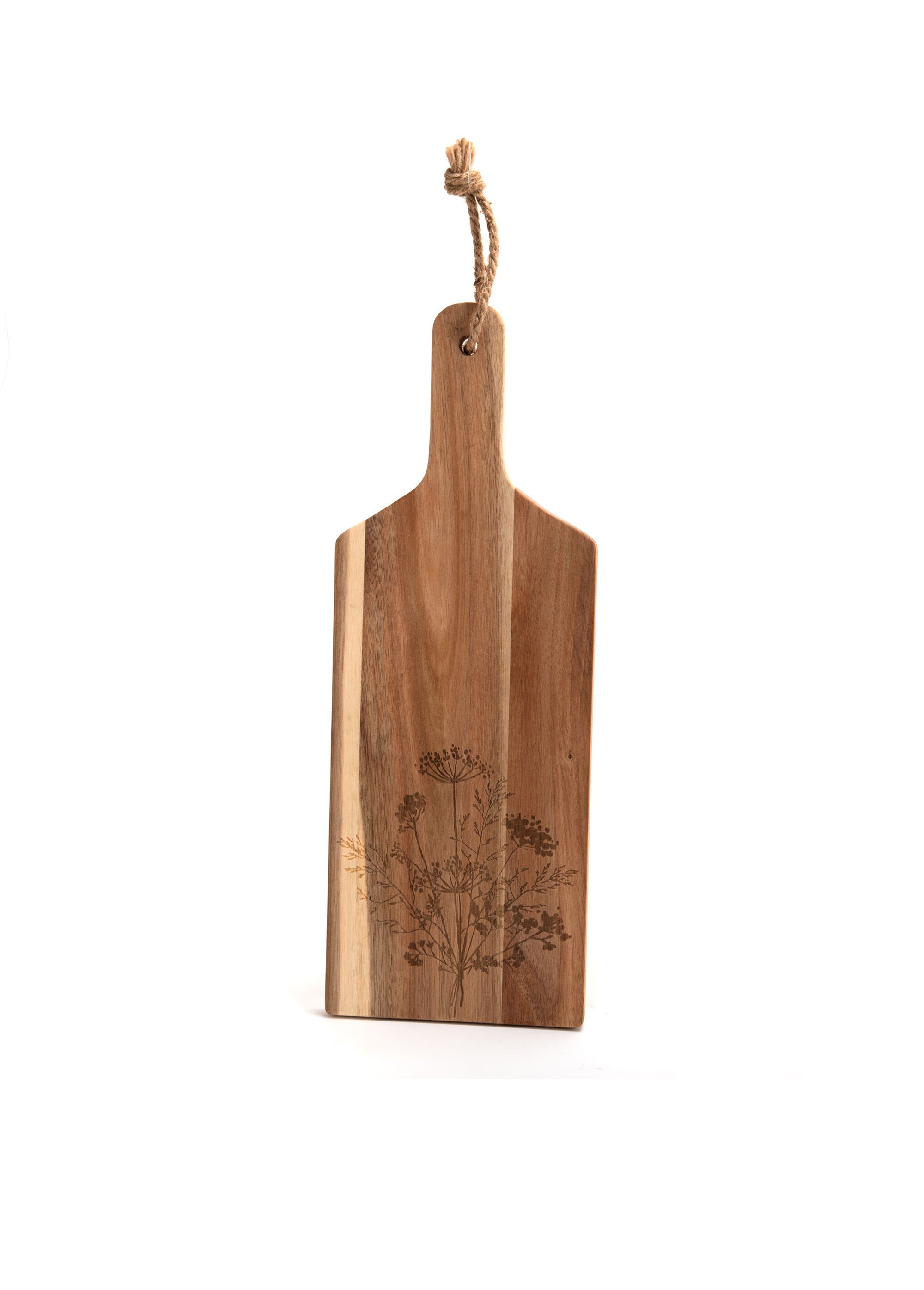 Planche à découper déco bois d'acacia