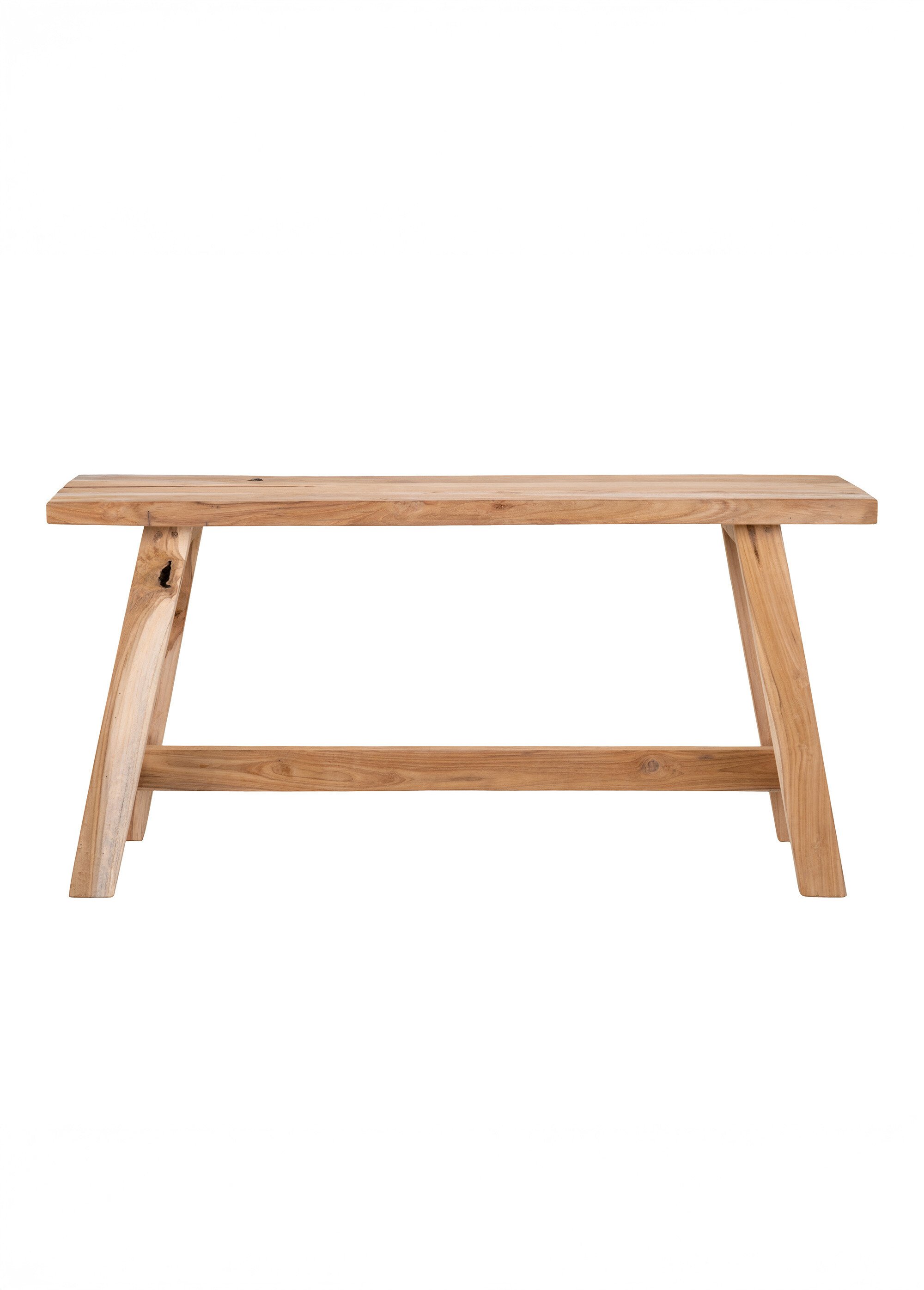 Banc bois de teck, style rustique chic BEIGE HN-1401011 DE1