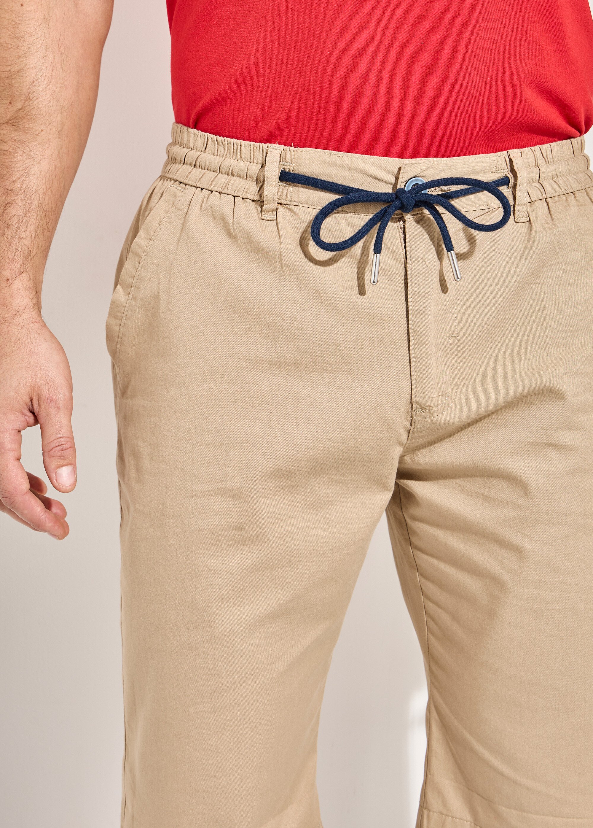 Bermuda coton ceinture élastiquée - lot de 2
