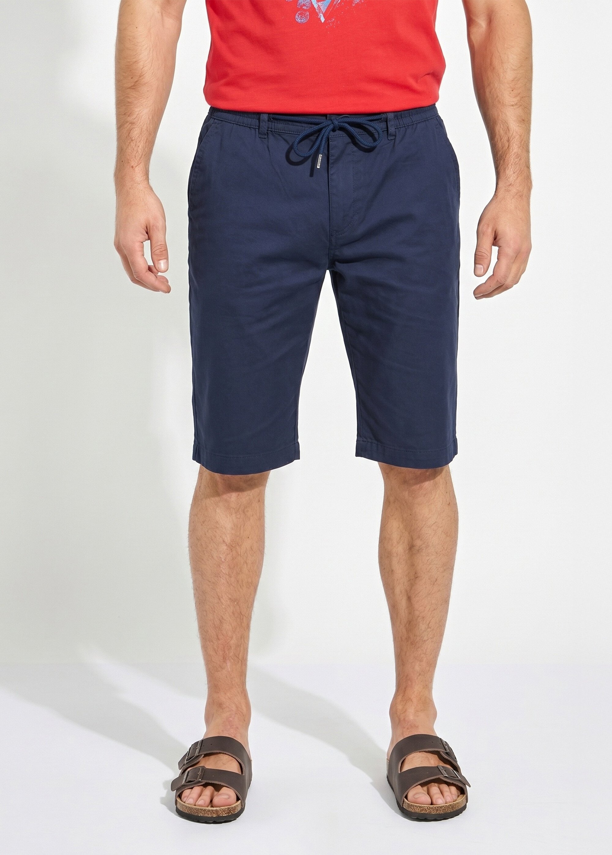 Bermuda coton ceinture élastiquée - lot de 2 Homme Bleu FRUIT FA1