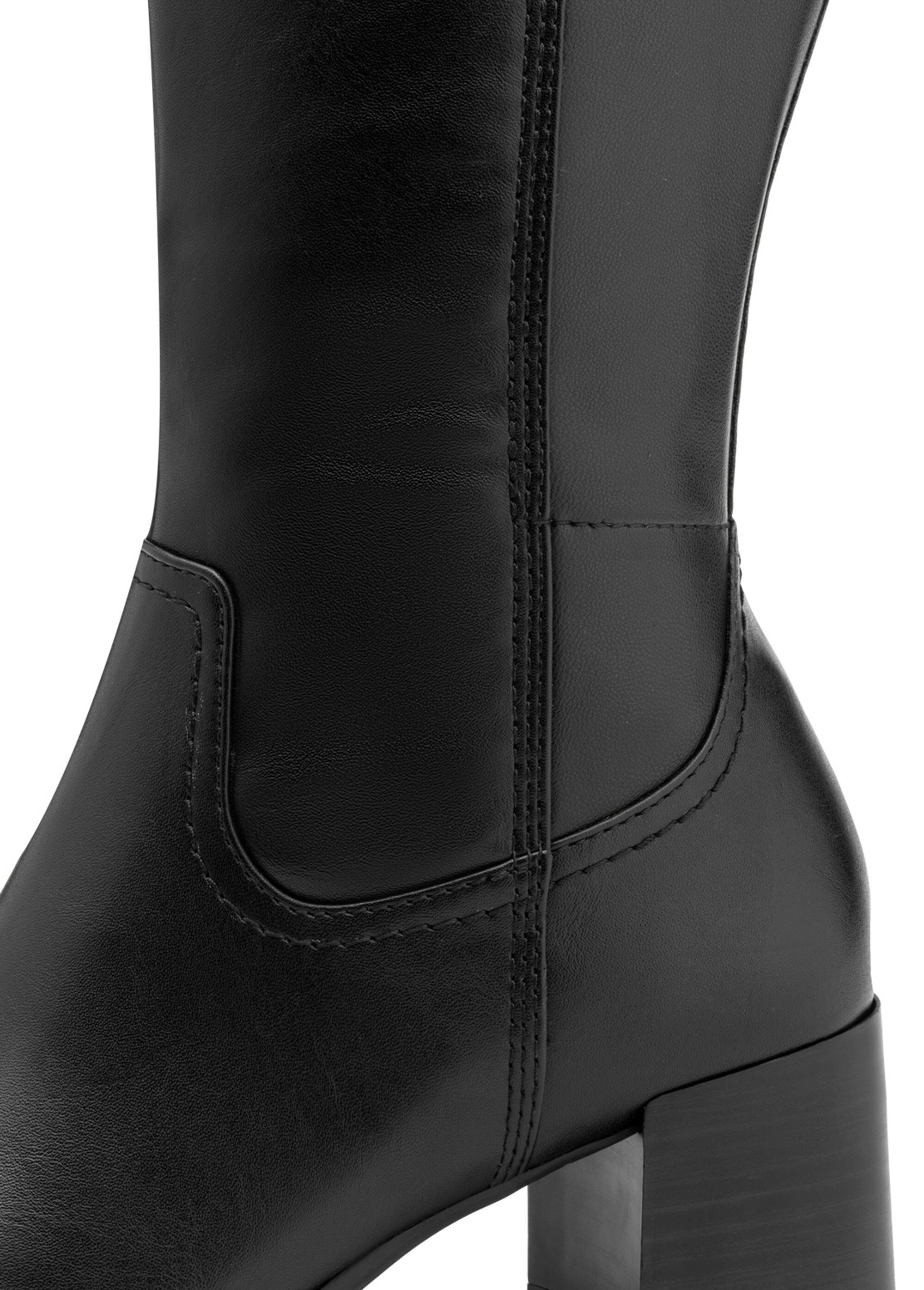 Bottes hautes à talon large