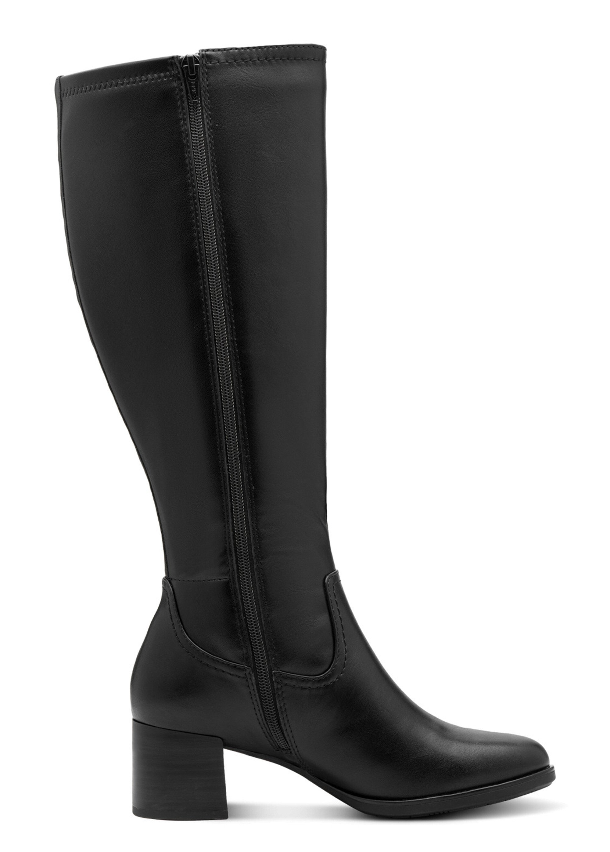 Bottes hautes à talon large Femme Noir JAN82556745 DR1