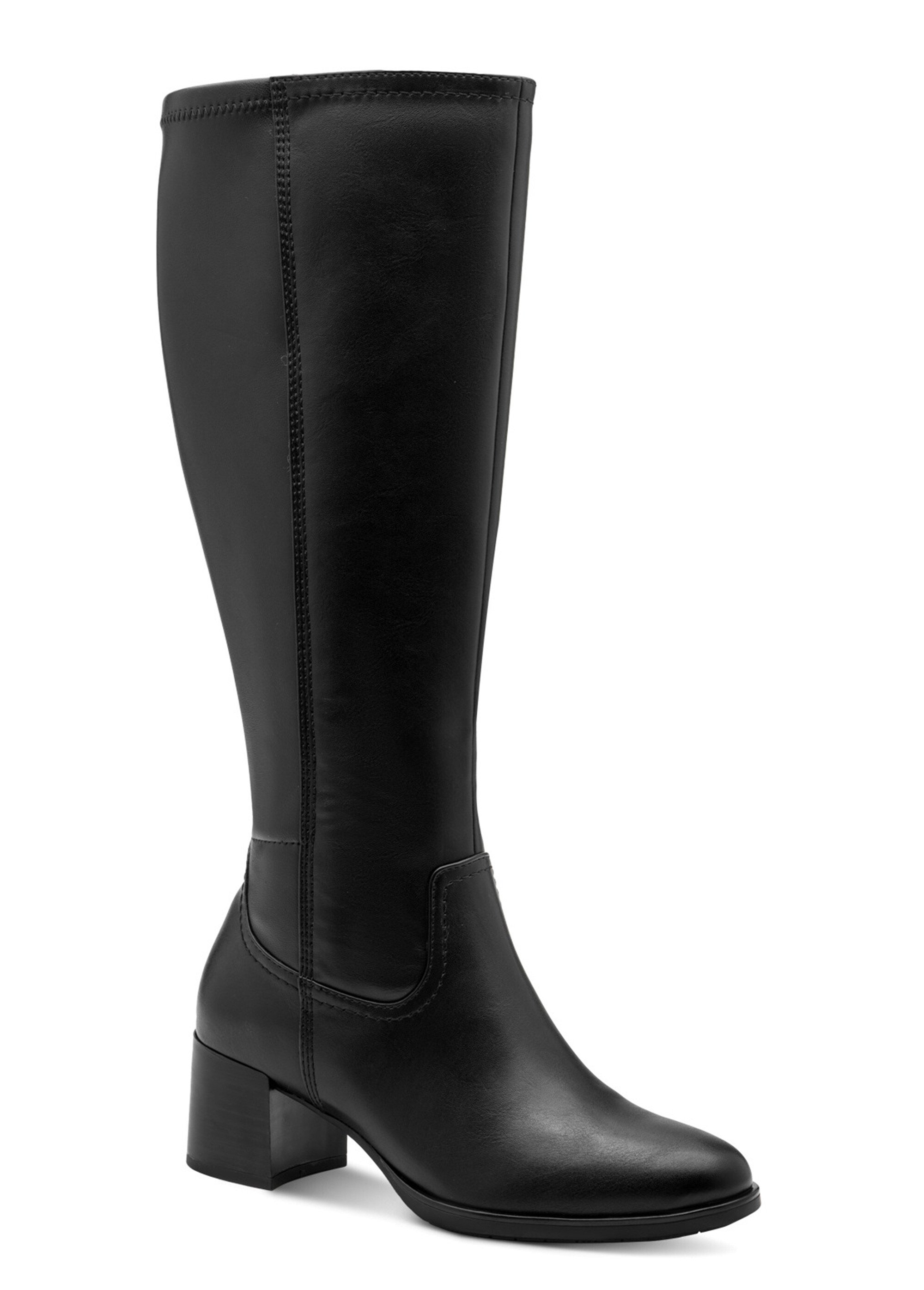 Bottes hautes à talon large