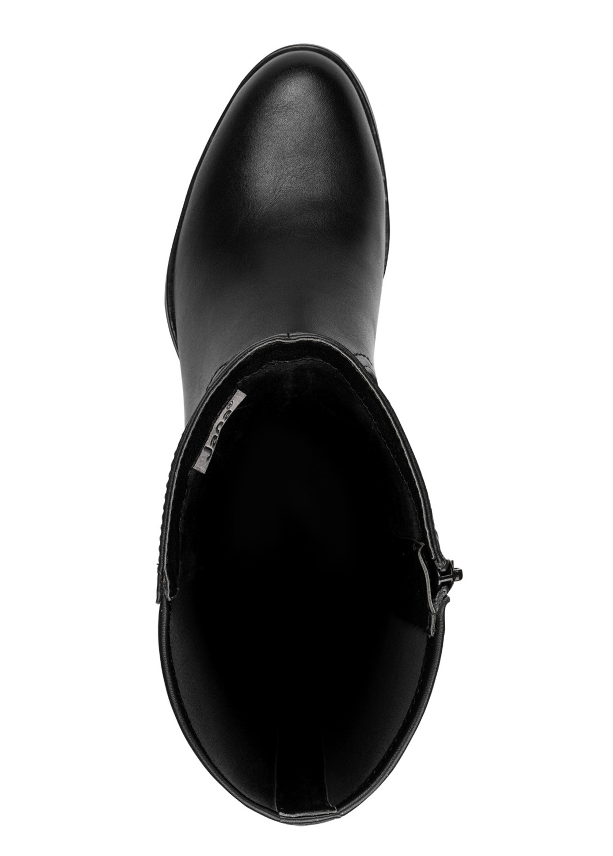 Bottes hautes à talon large Femme Noir JAN82556745 OV1