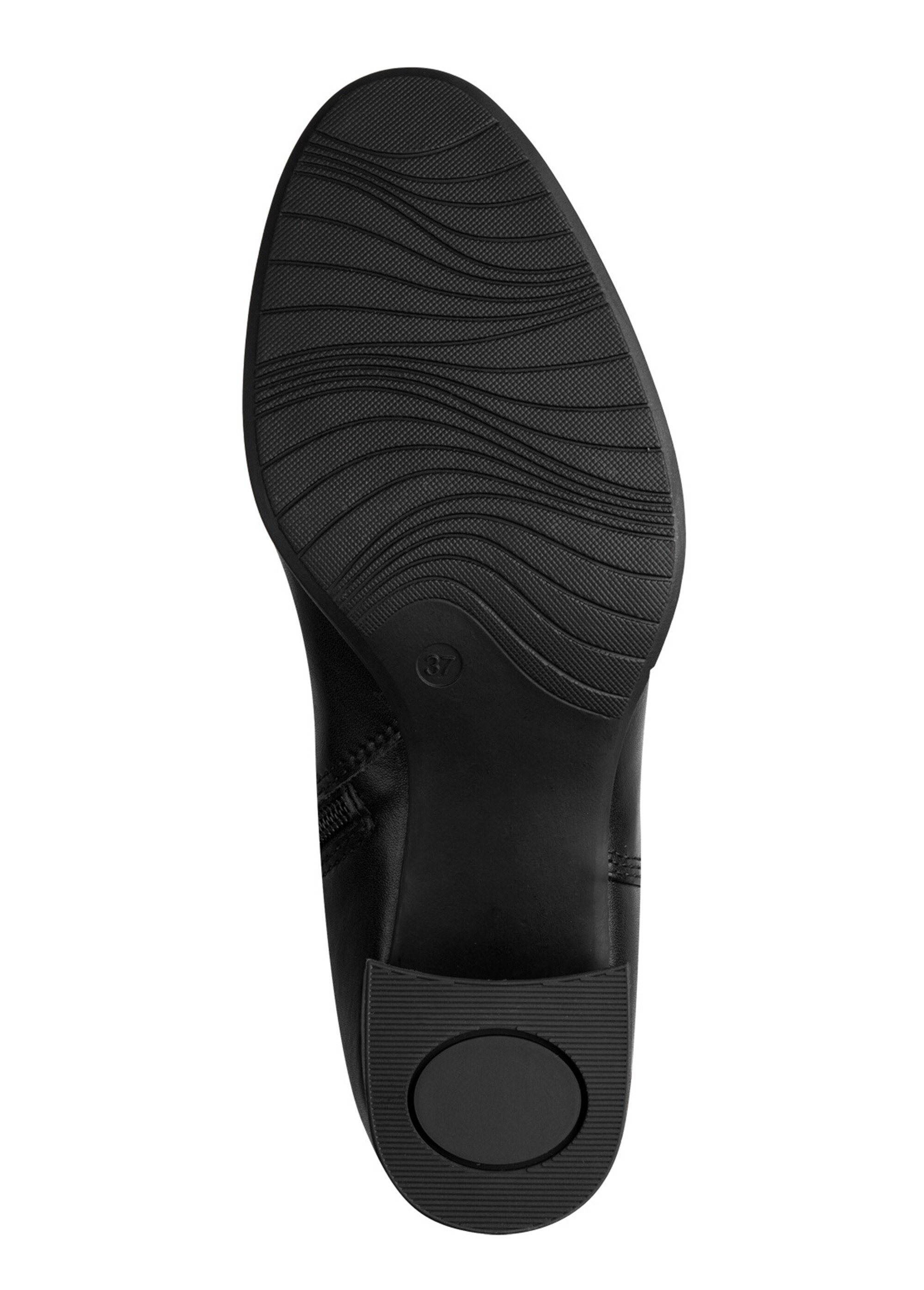 Bottes hautes à talon large Femme Noir JAN82556745 UN1