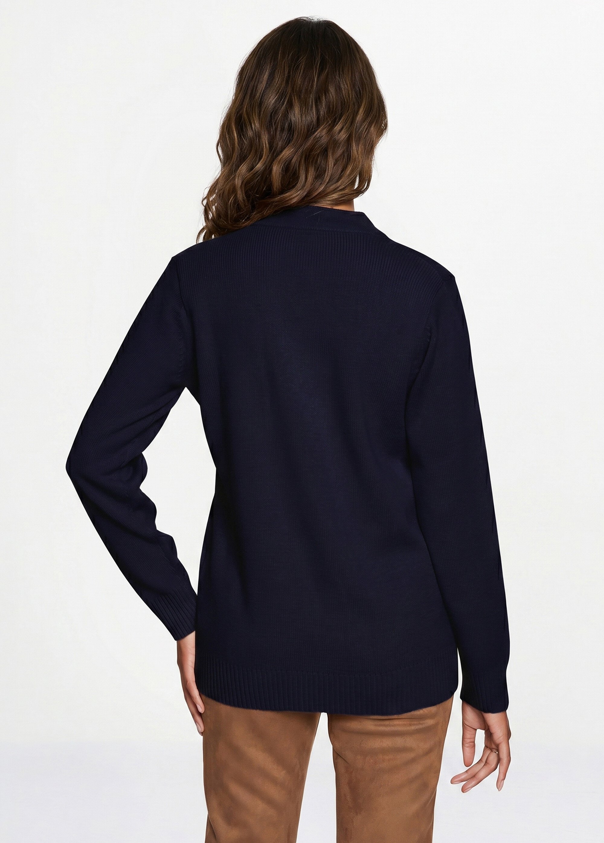 Gilet boutonné maille épaisse