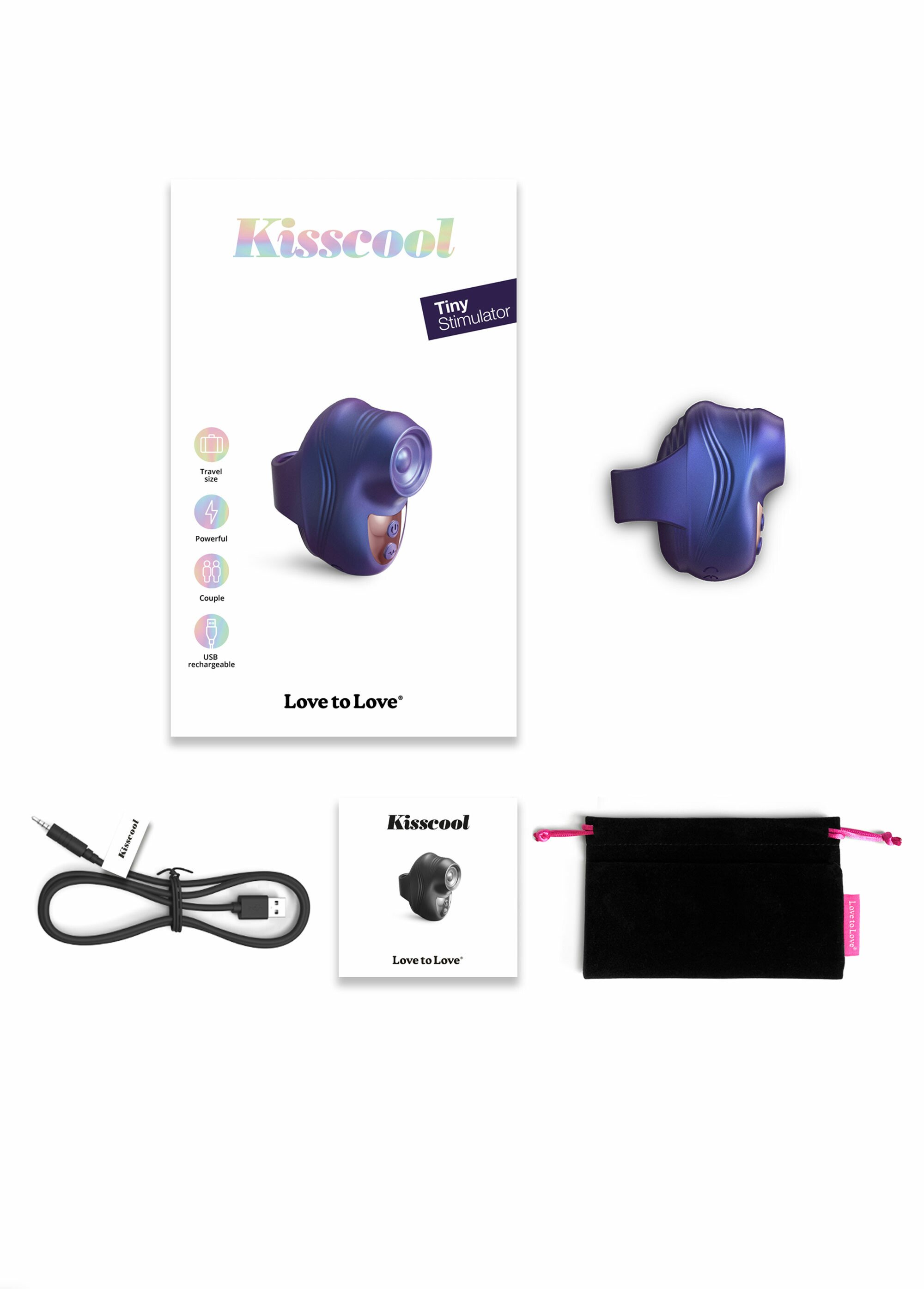 Mini sextoy simulateur rechargeable BLEU LOV6033326 DE3