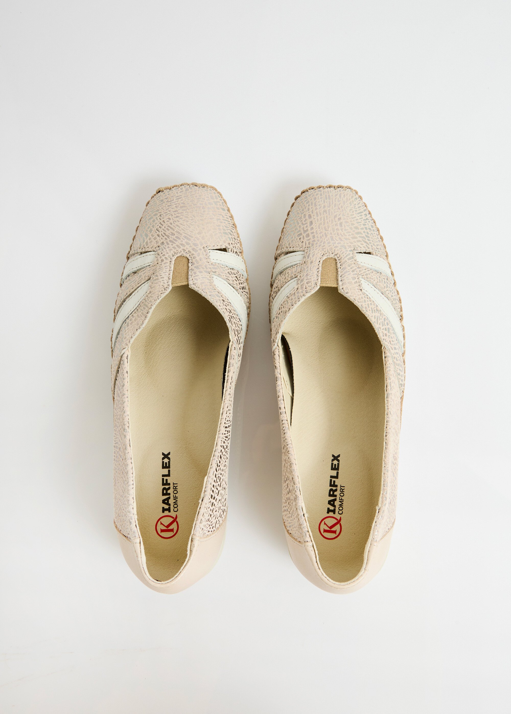 Mocassins compensés souples largeur confort cuir Femme Marron OLARI OV1