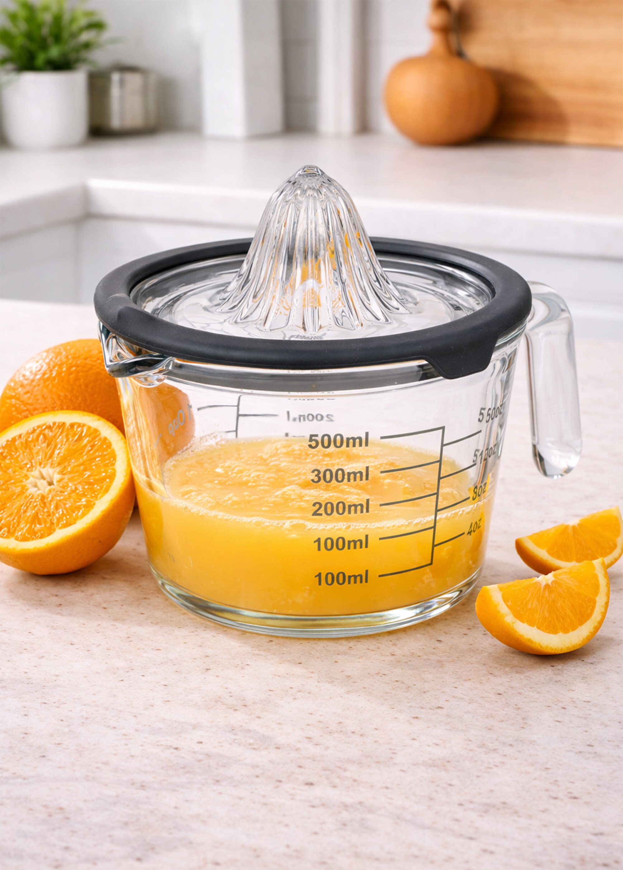 Presse citron  avec verre doseur, 500 ml Gris JJA-190061 SI1