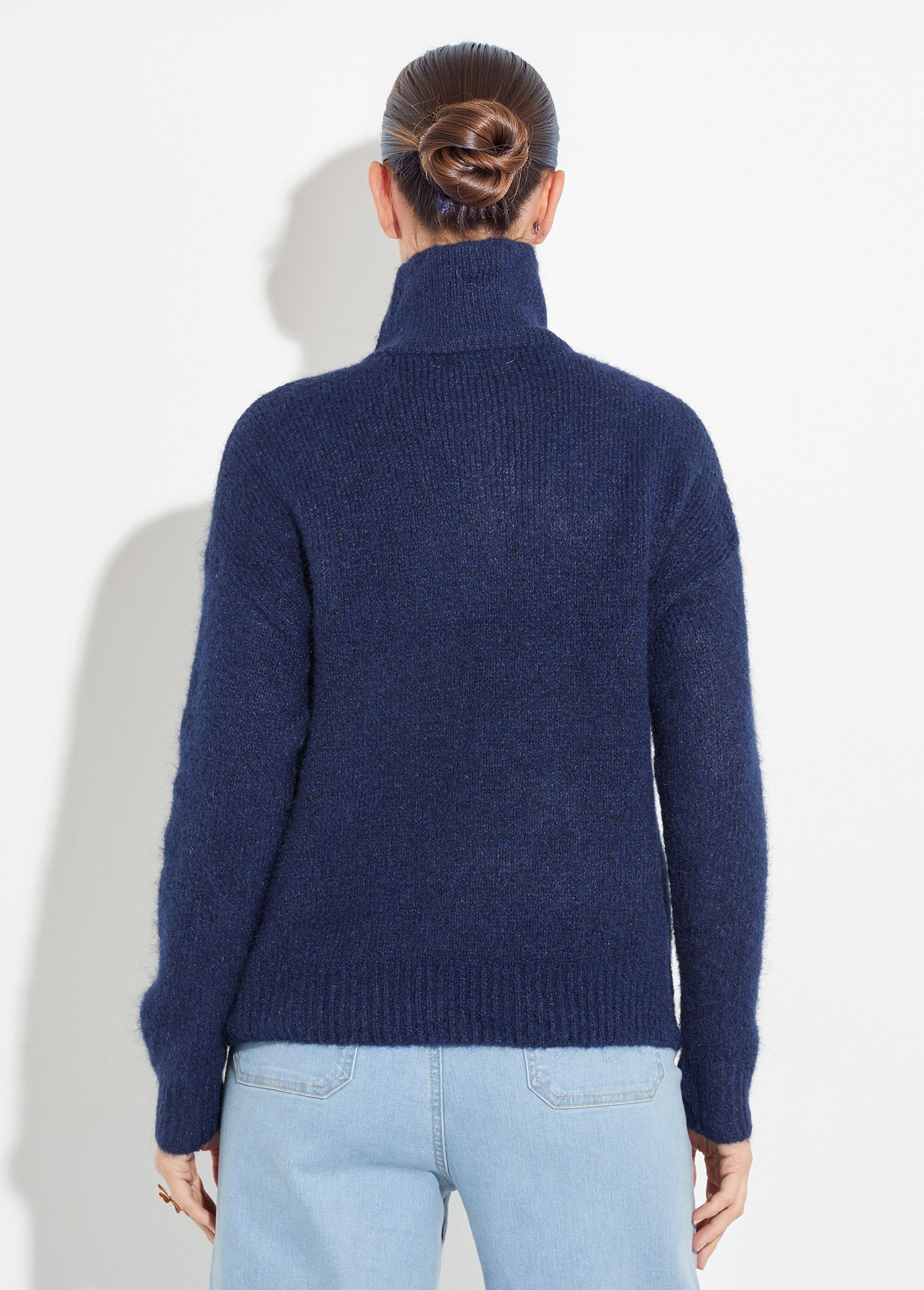 Pull camionneur avec laine + boutons métal