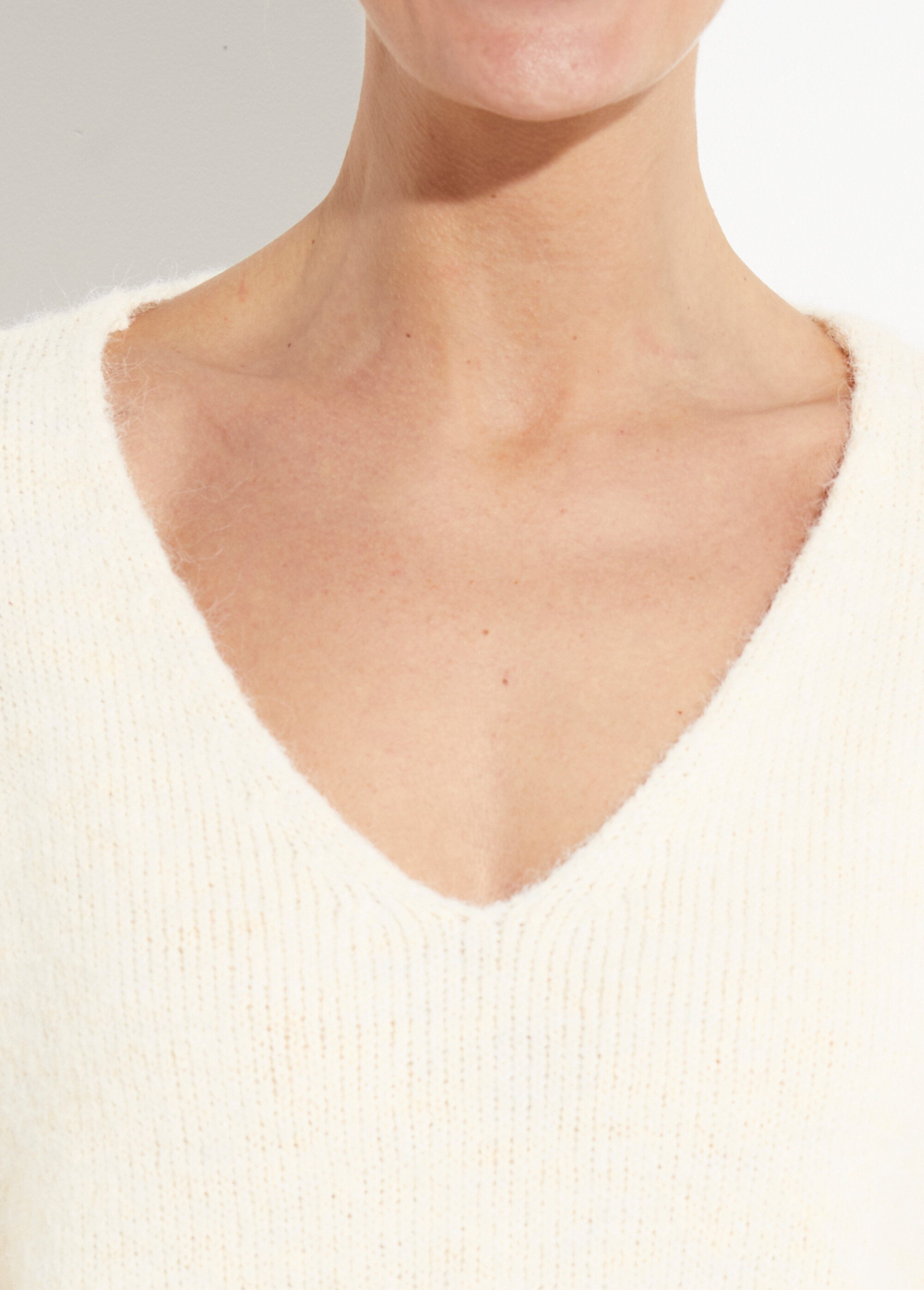 Pull chaud 2 en 1 avec manches dentelle