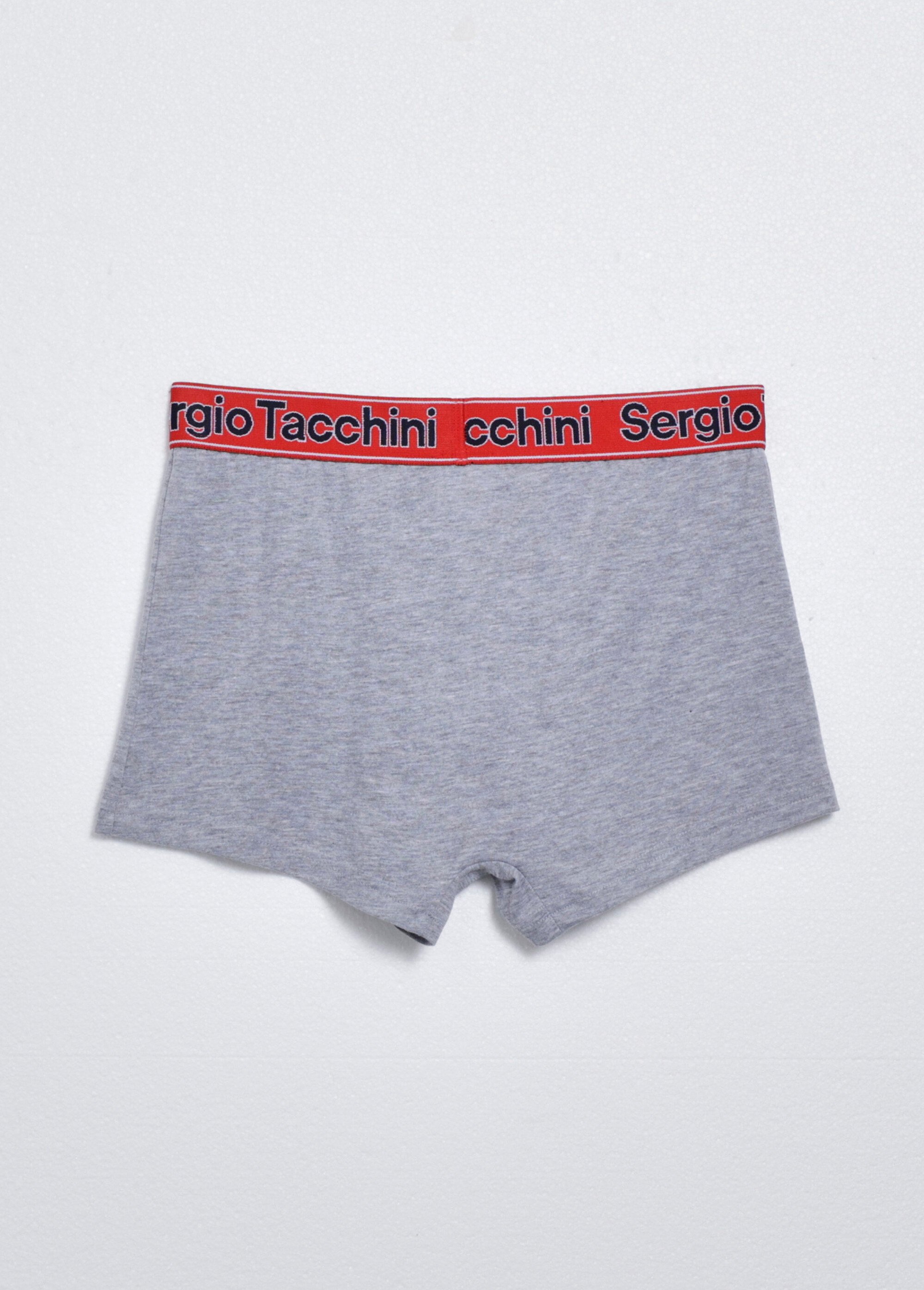 Boxer uni ceinture élastiquée contrastante