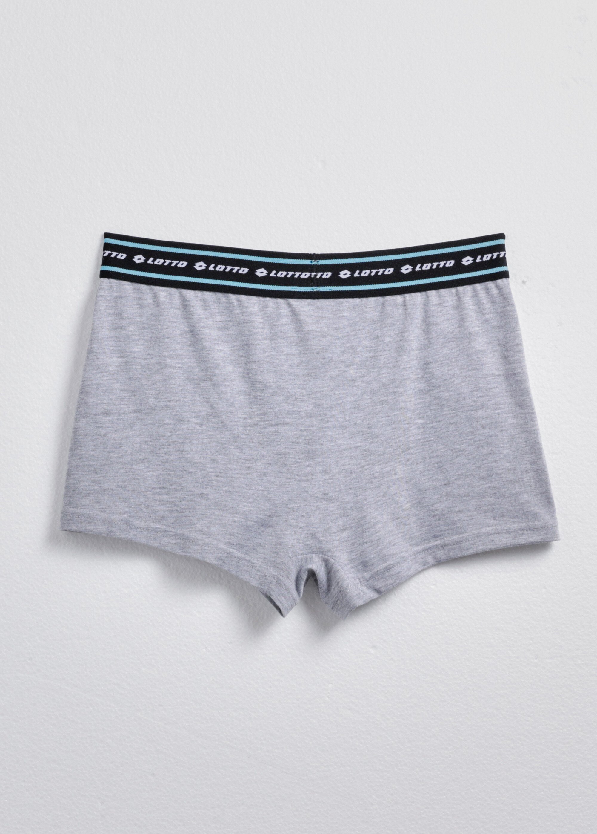Boxer uni avec ceinture contrastante