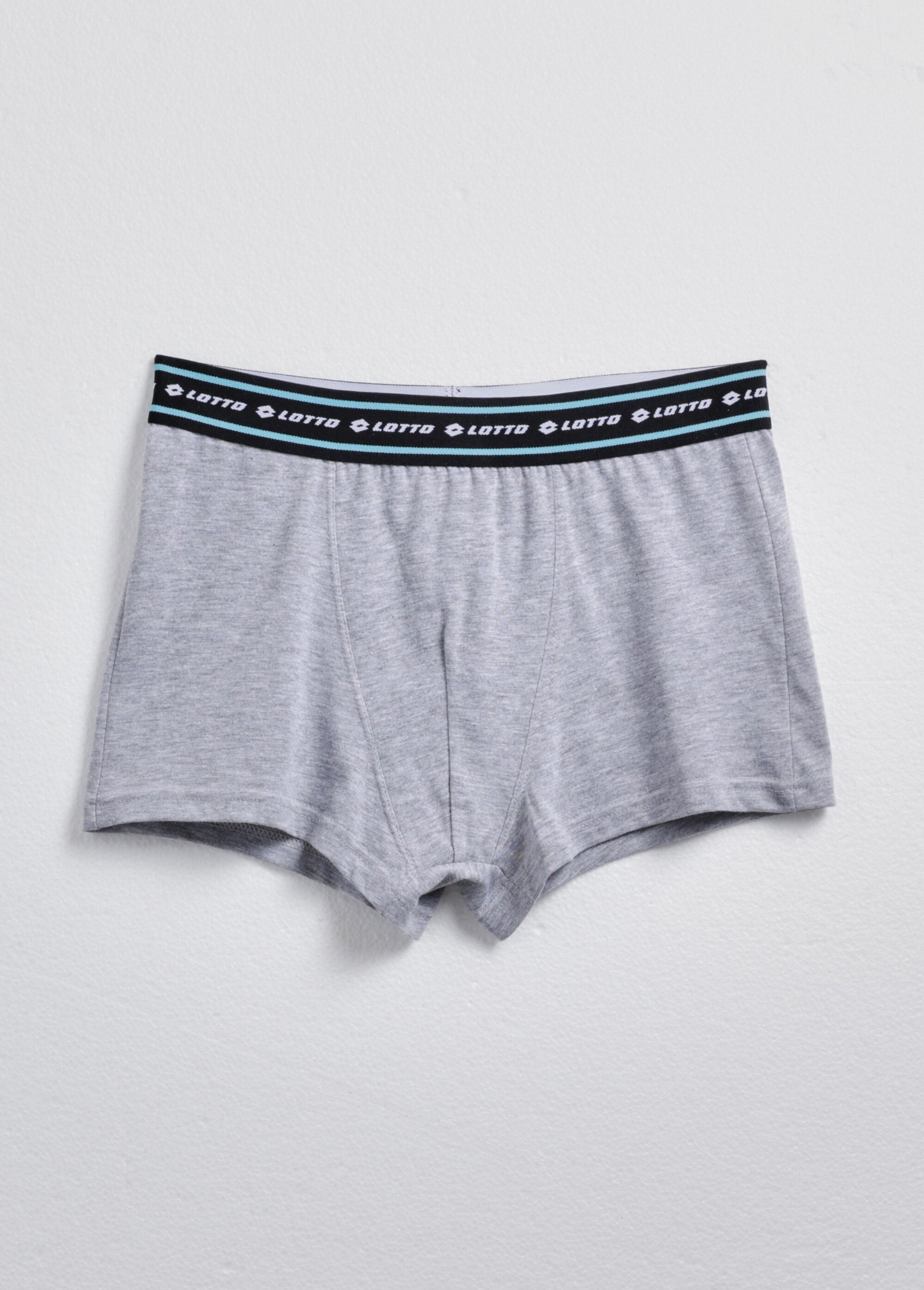Boxer uni avec ceinture contrastante