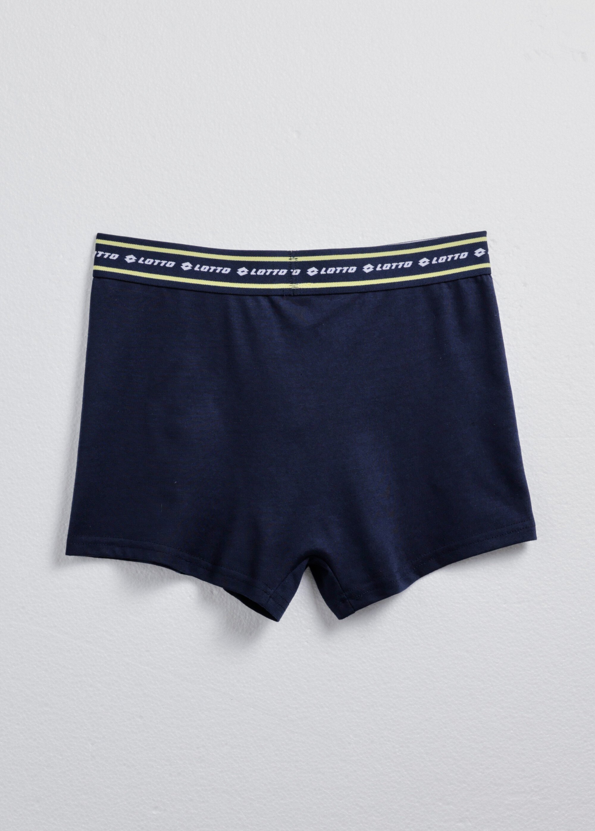 Boxer uni avec ceinture contrastante