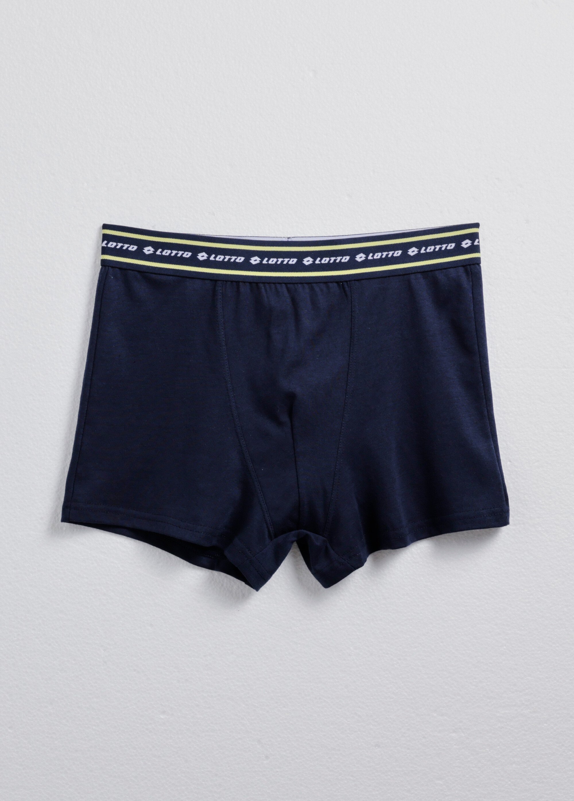 Boxer uni avec ceinture contrastante