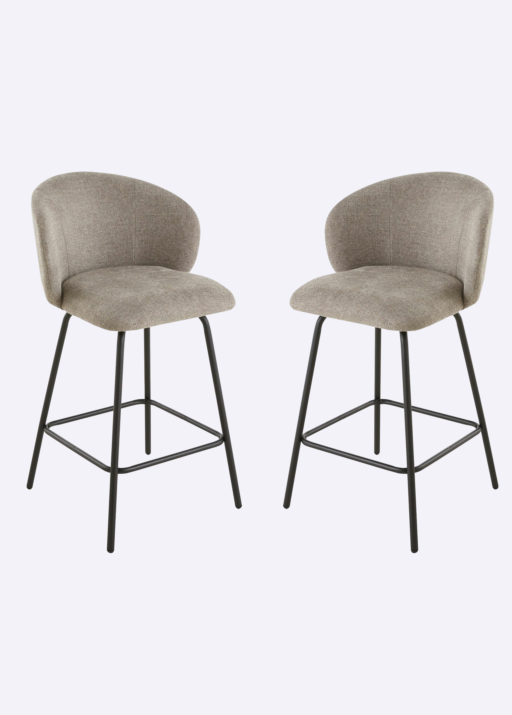 SORREL Tabourets hauts dossier tissu 1M MARRON CAL-15329133 FA1