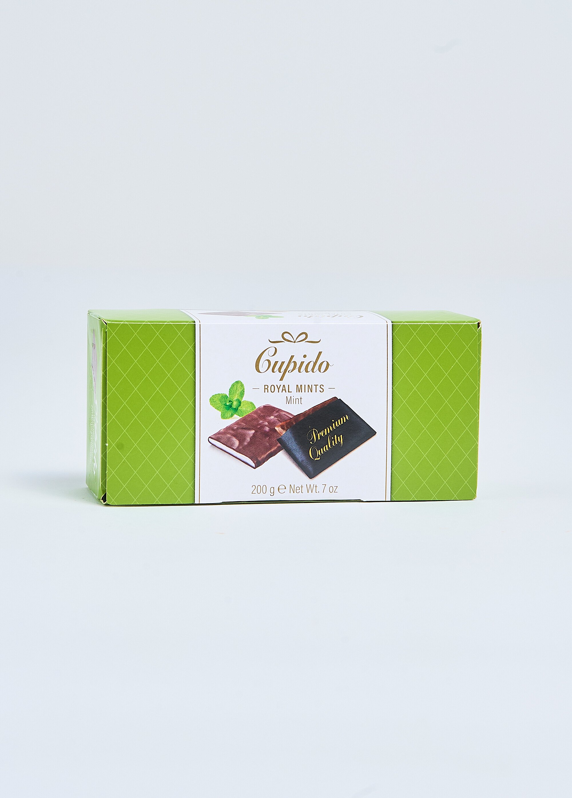 Fines tablettes chocolat fourré menthe