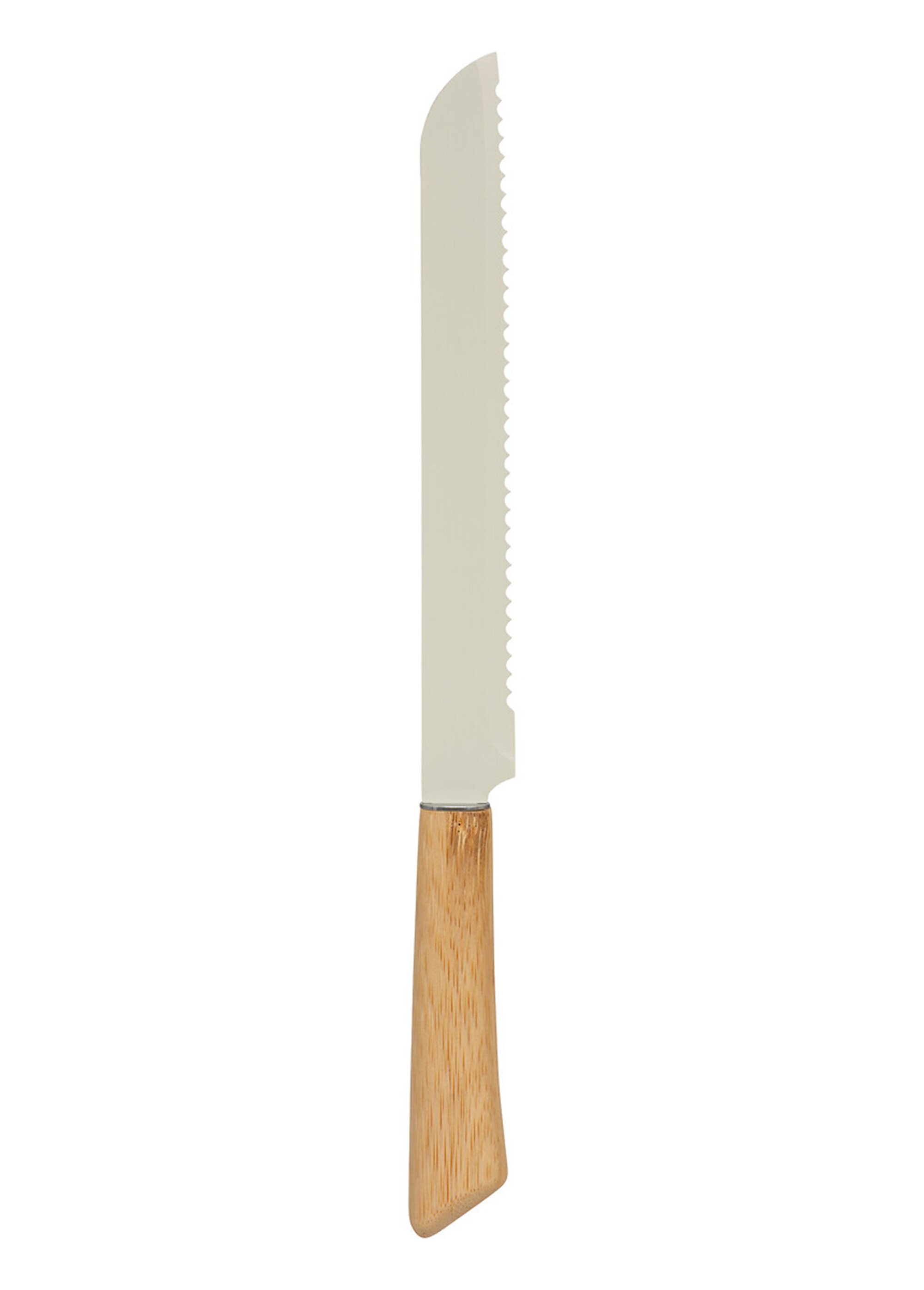 Bloc 4 couteaux + ciseaux, inox / bambou Beige JJA-190134 DE4