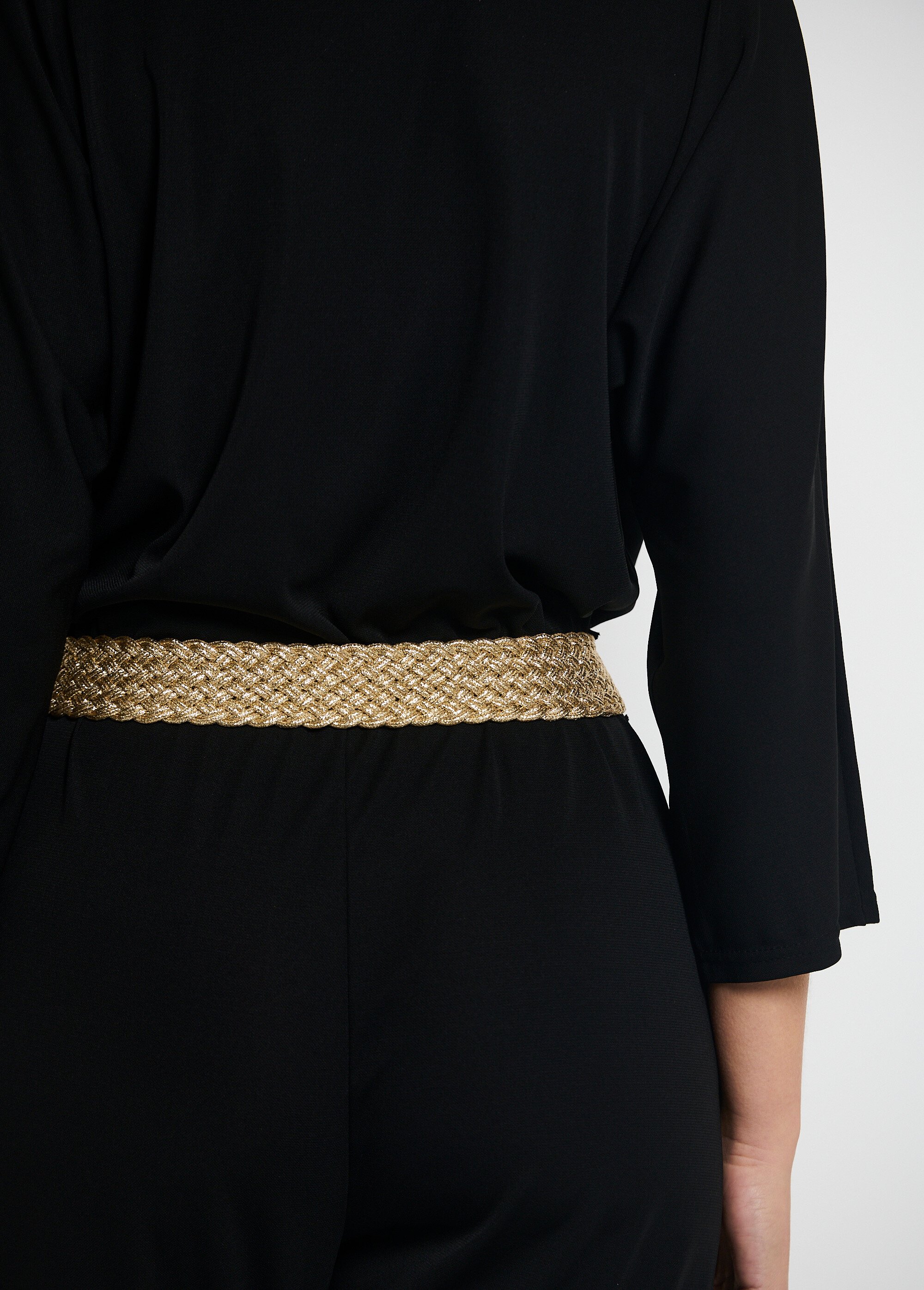 Ceinture tressée dorée taille unique