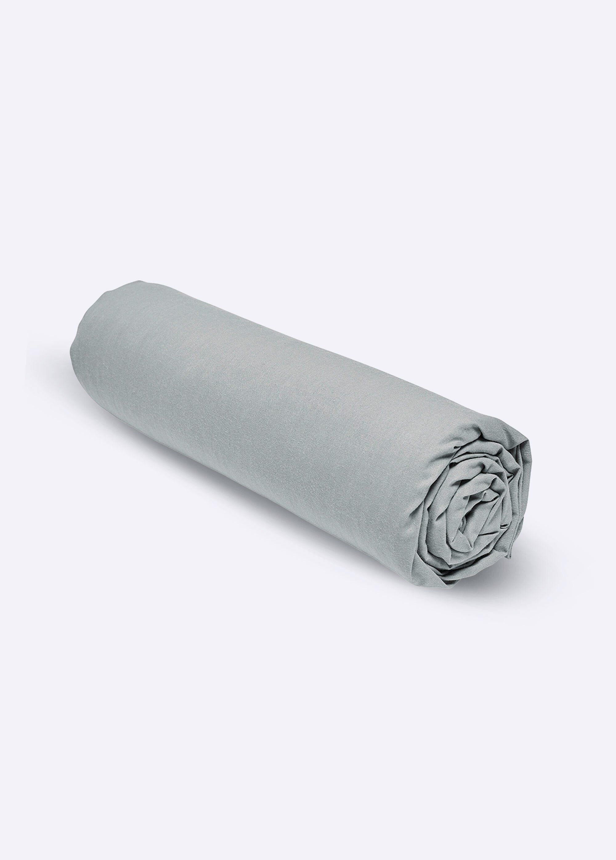 Drap-housse coton uni Gris REMI-DH FA1