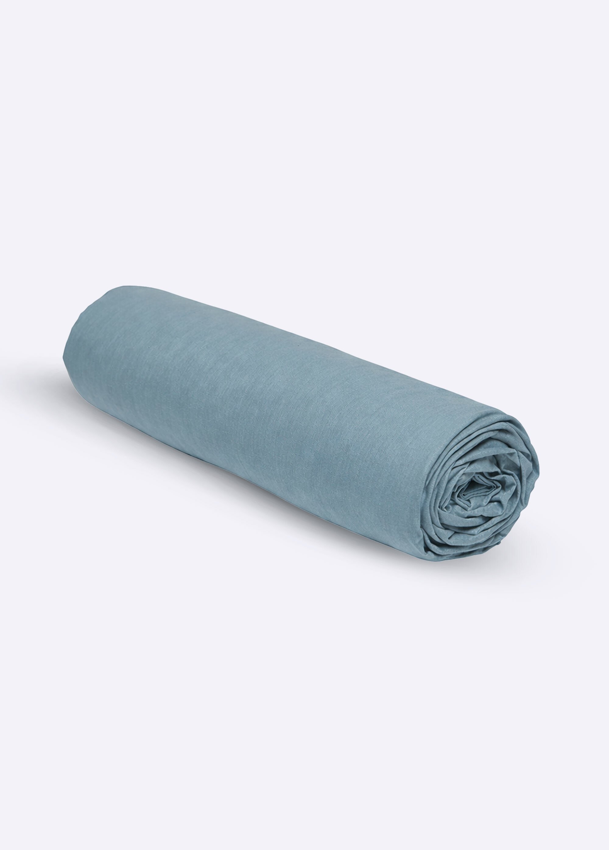 Drap-housse coton uni Bleu REMI-DH FA1