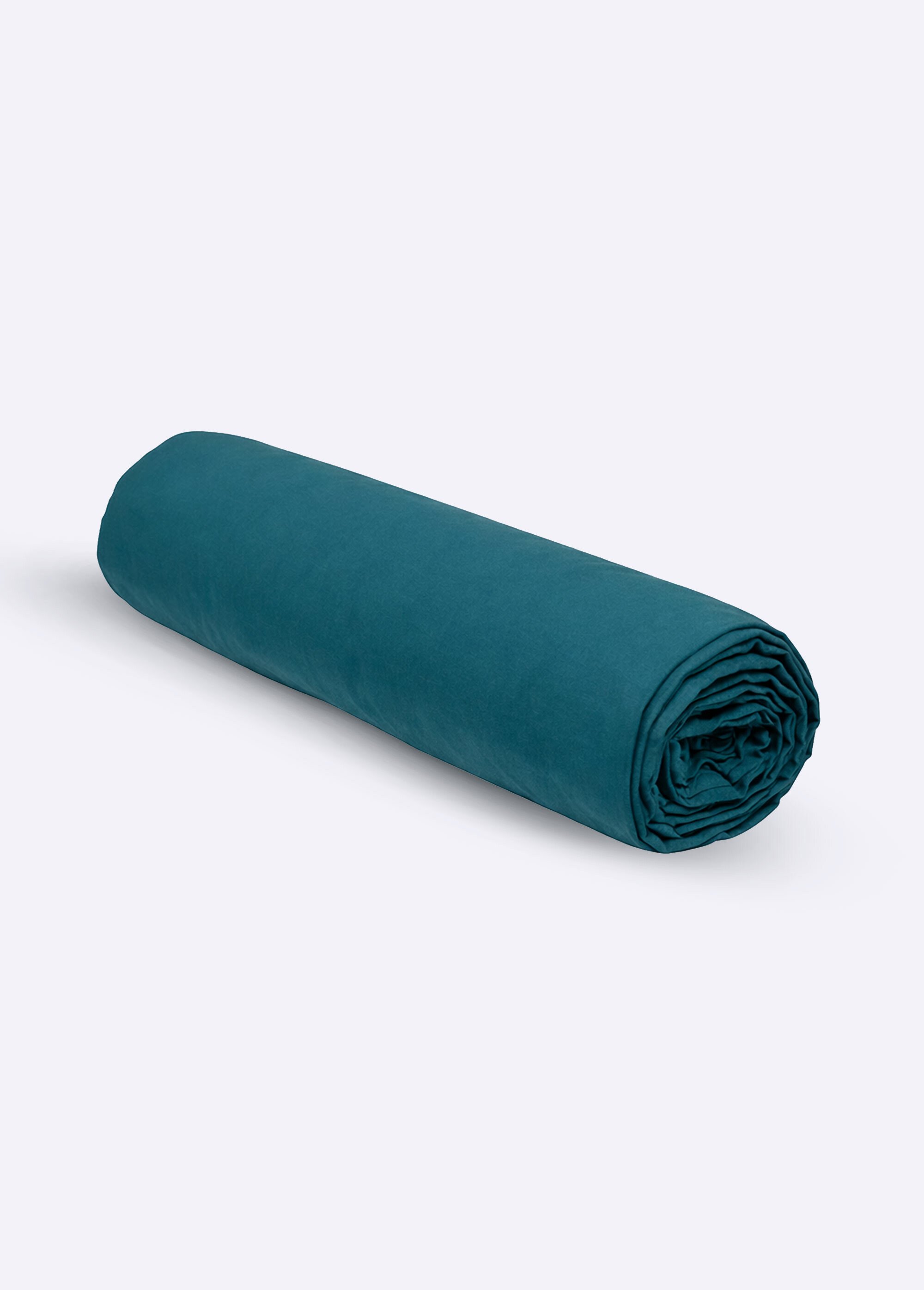 Drap-housse coton uni Bleu REMI-DH FA1