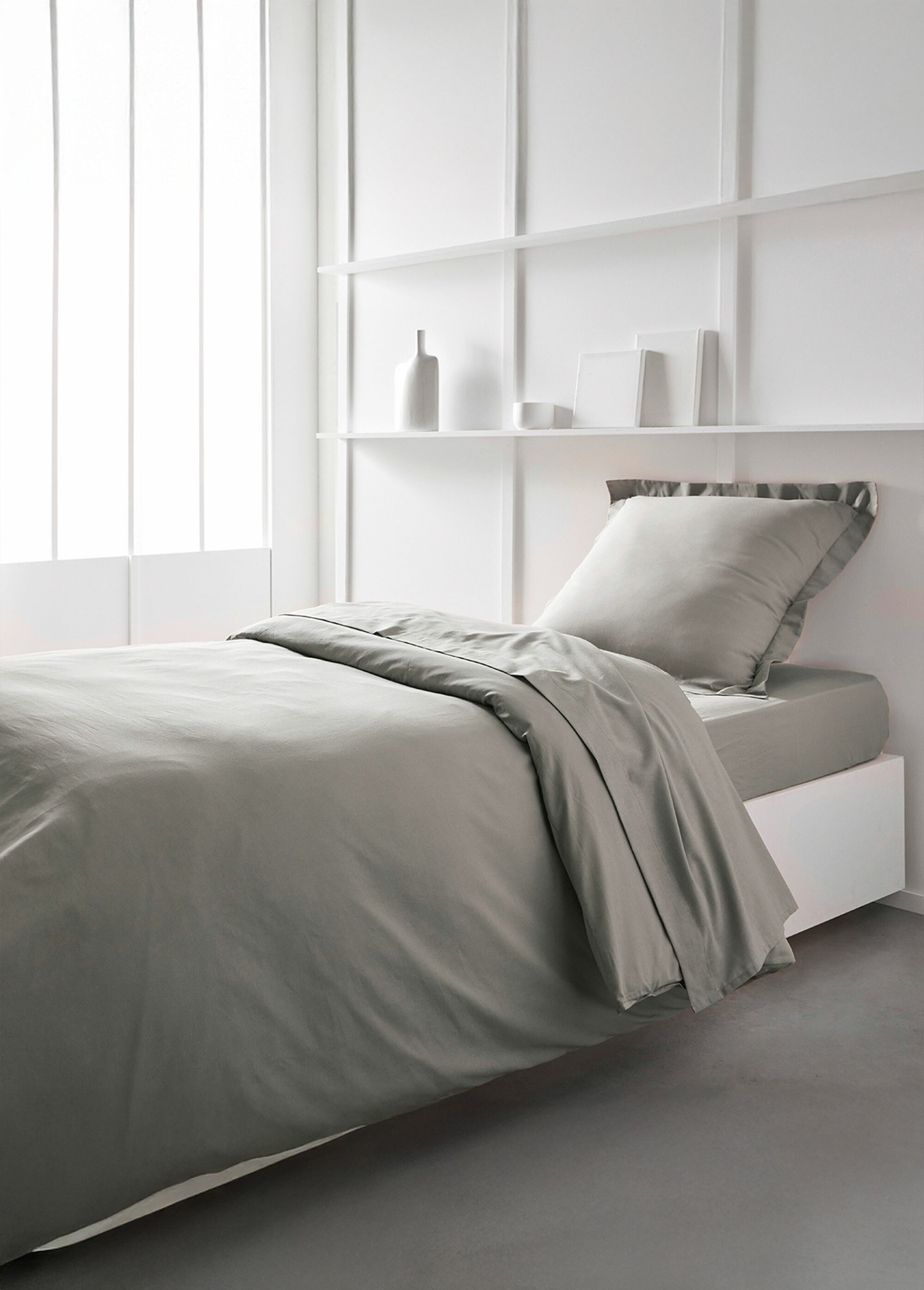 Drap-housse coton uni Rose REMI-DH SI1