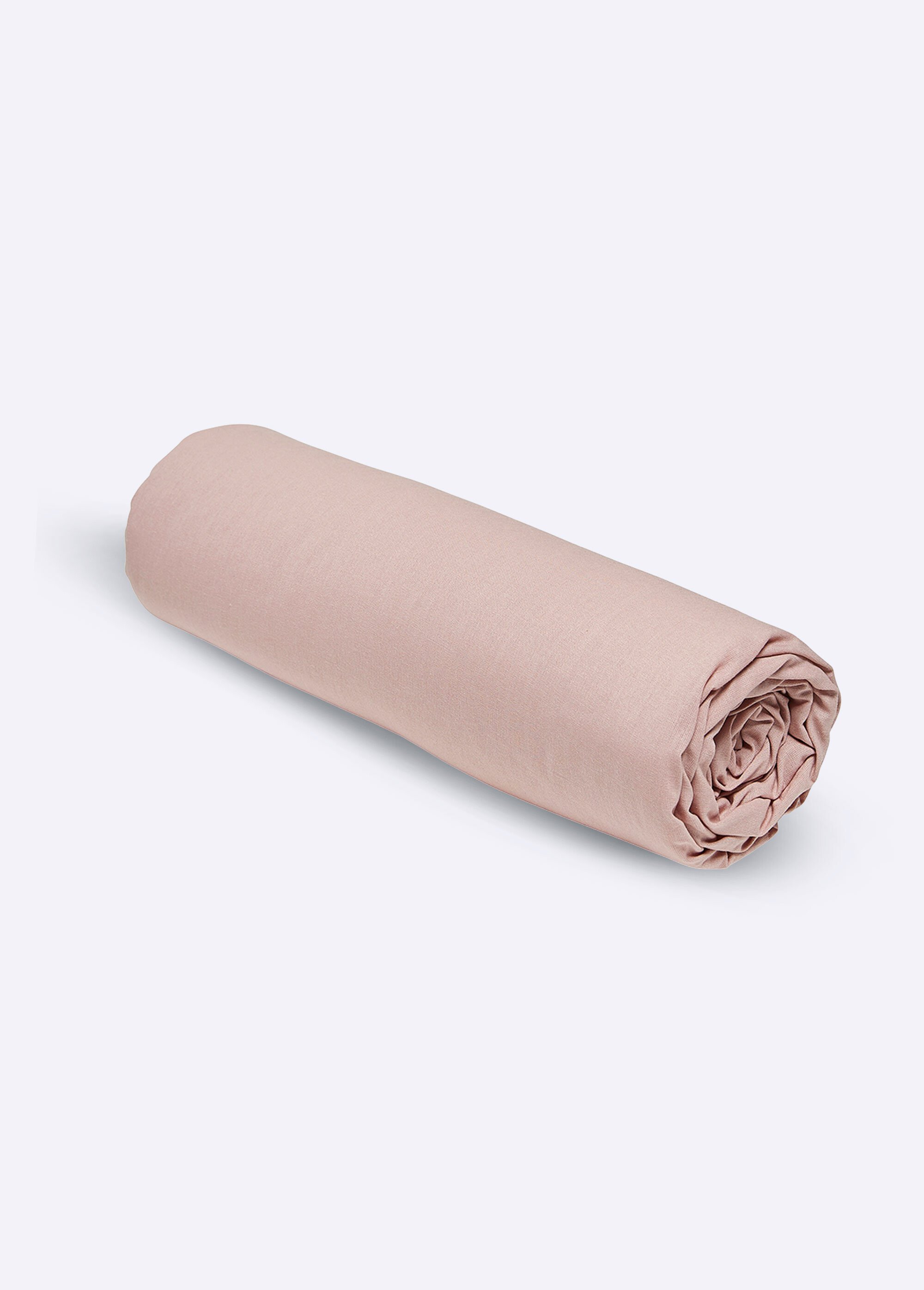 Drap-housse coton uni Rose REMI-DH FA1