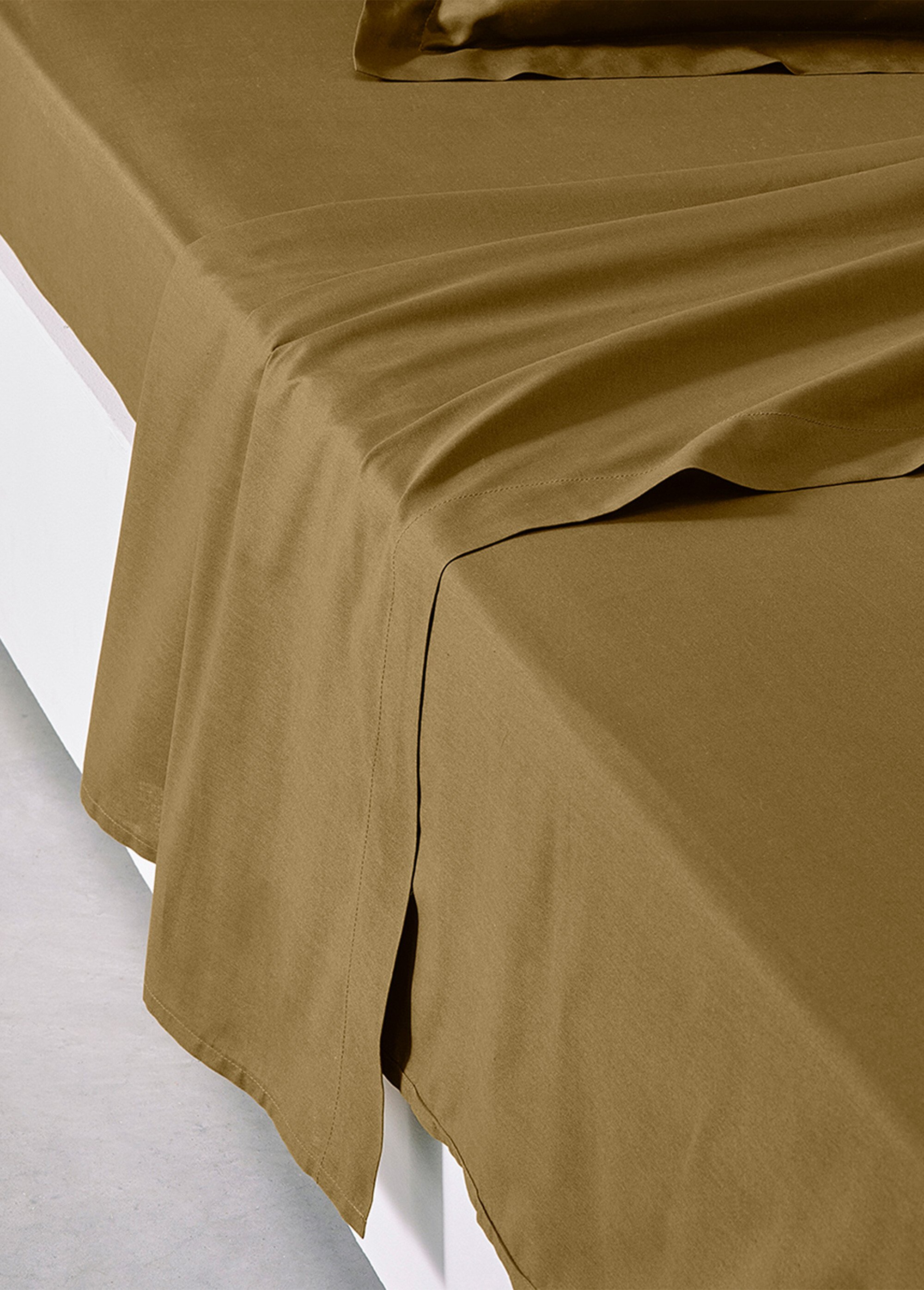 Drap plat coton uni