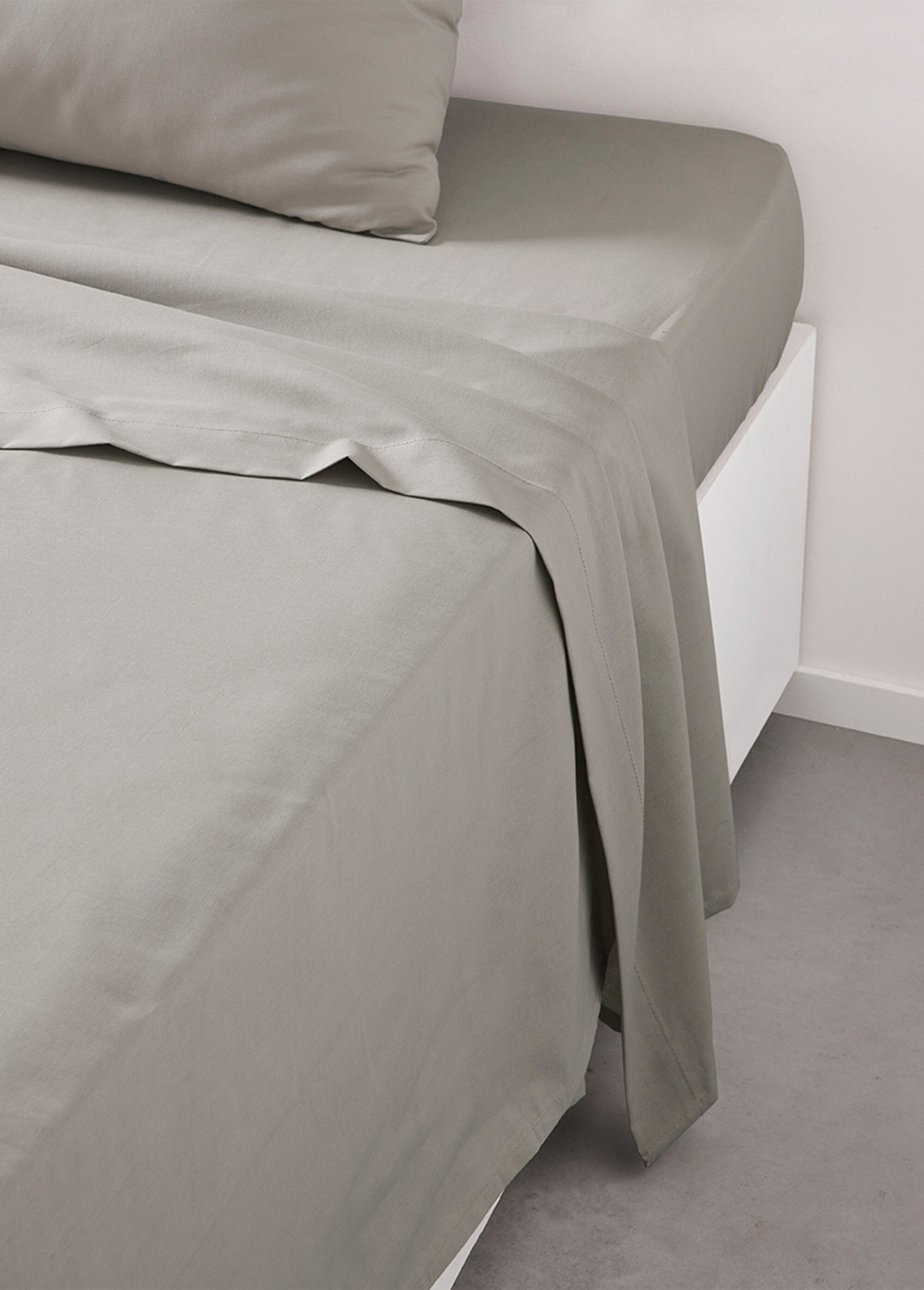 Drap plat coton uni