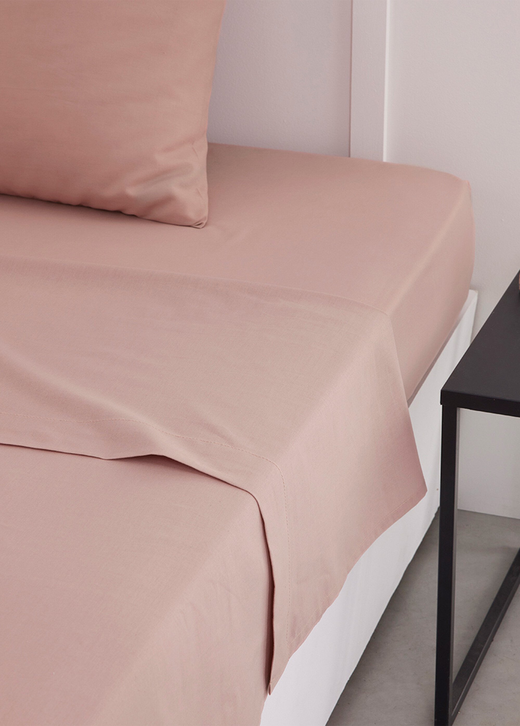Drap plat coton uni