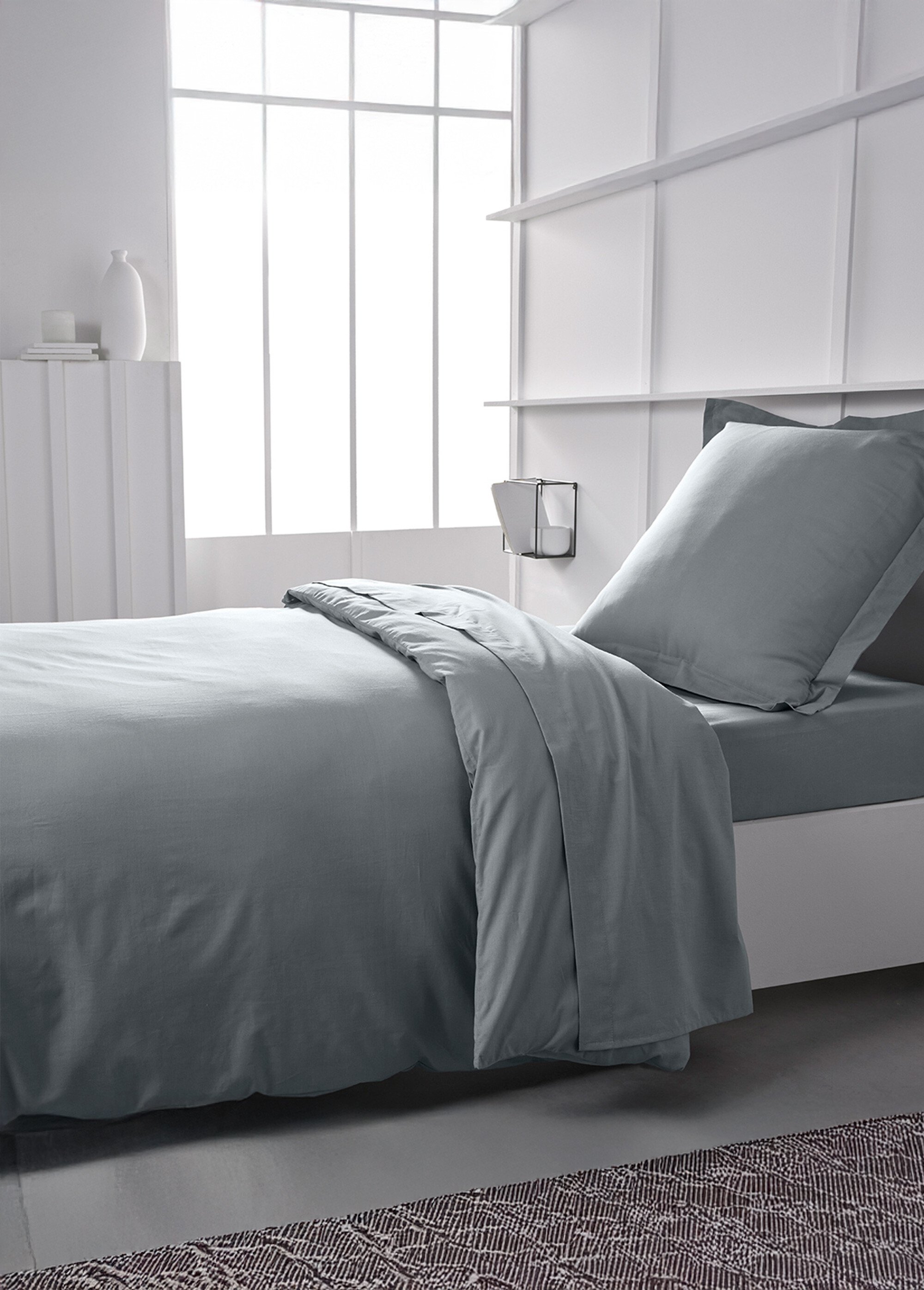 Housse de couette coton uni